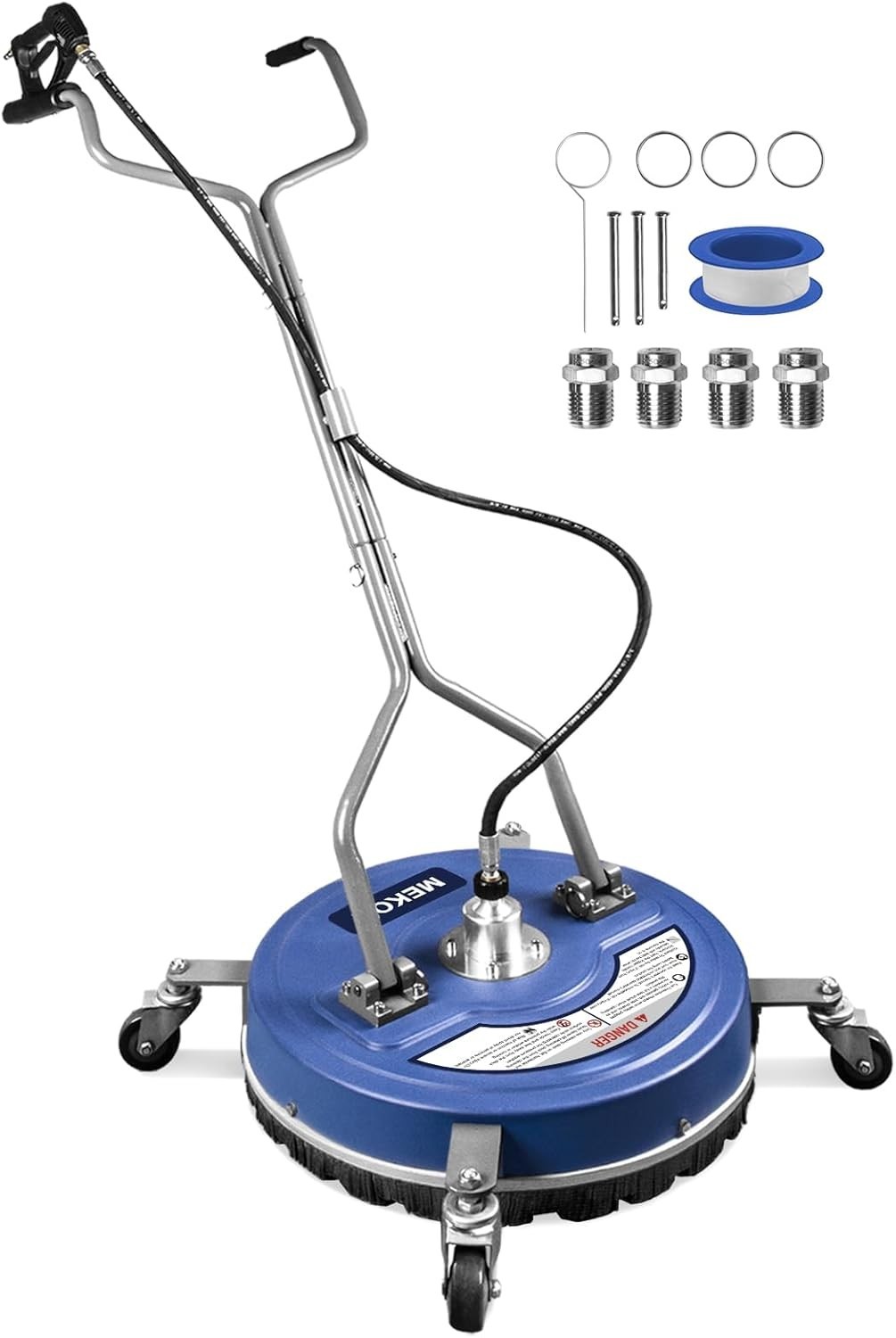 20-Inch Pressure Washer Surface Cleaner, 4500 PSI with Wheels for Efficient P…