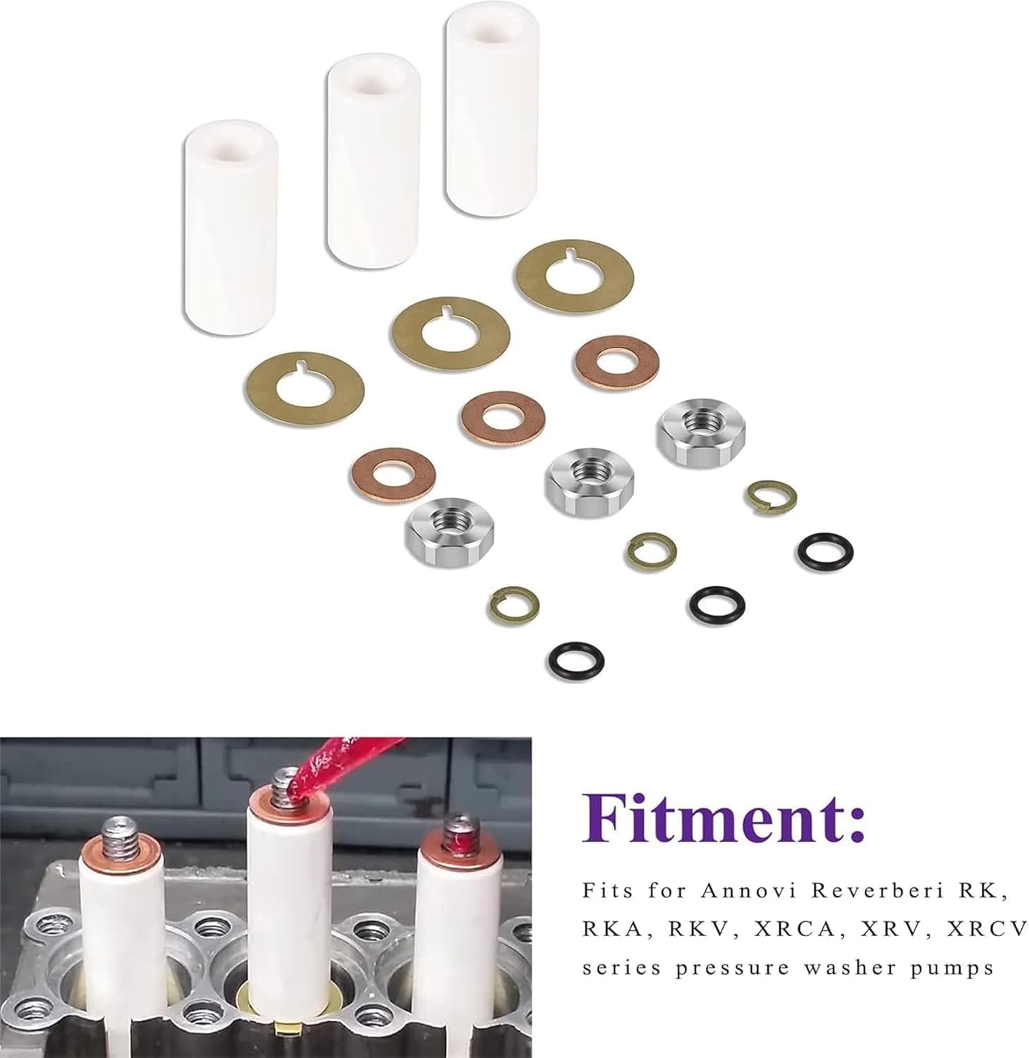 AR2546 18mm Pump Piston Kit For Annovi Reverberi Pressure Washer Pumps RK, RKA