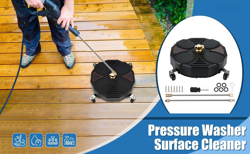 13inch Pressure Washer Surface Cleaner Power Washer Attachment for Sidewalks