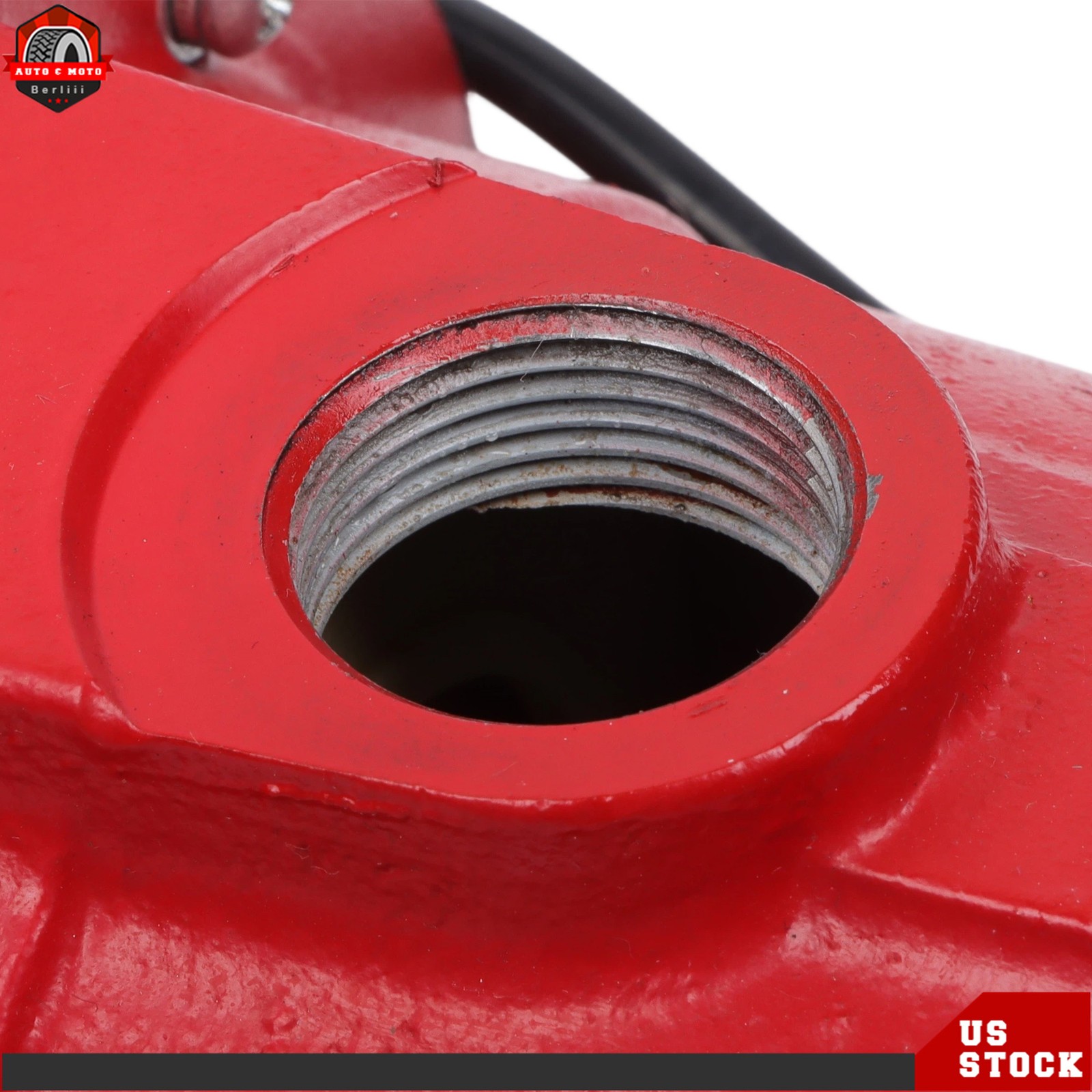 Cast Iron Shallow Well Jet Pump 3/4 HP 13 GPM, 115/230V Dual Voltage, Red