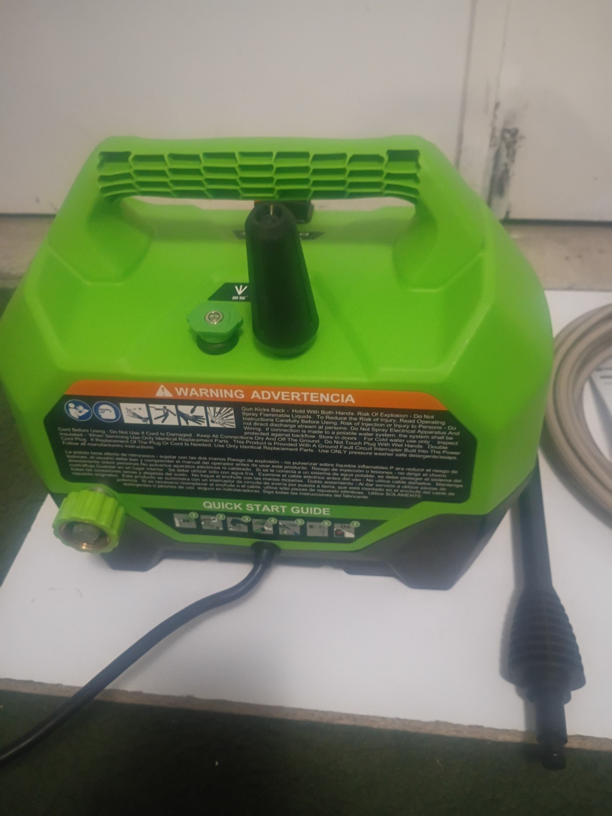 Greenworks 1800 PSI 1.2 GPM Compact Electric Pressure Washer GPW1800