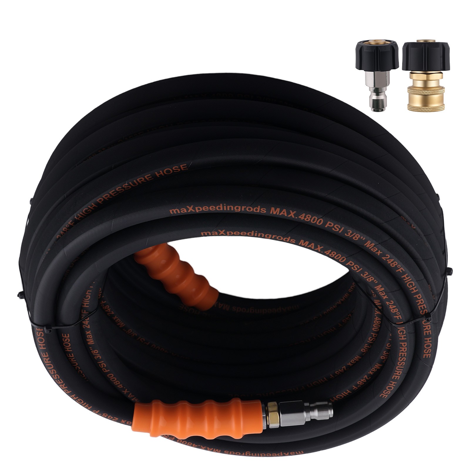 70FT 3/8″ Pressure Washer Hose 4800PSI for Honda Simpson Steel Wire Braid