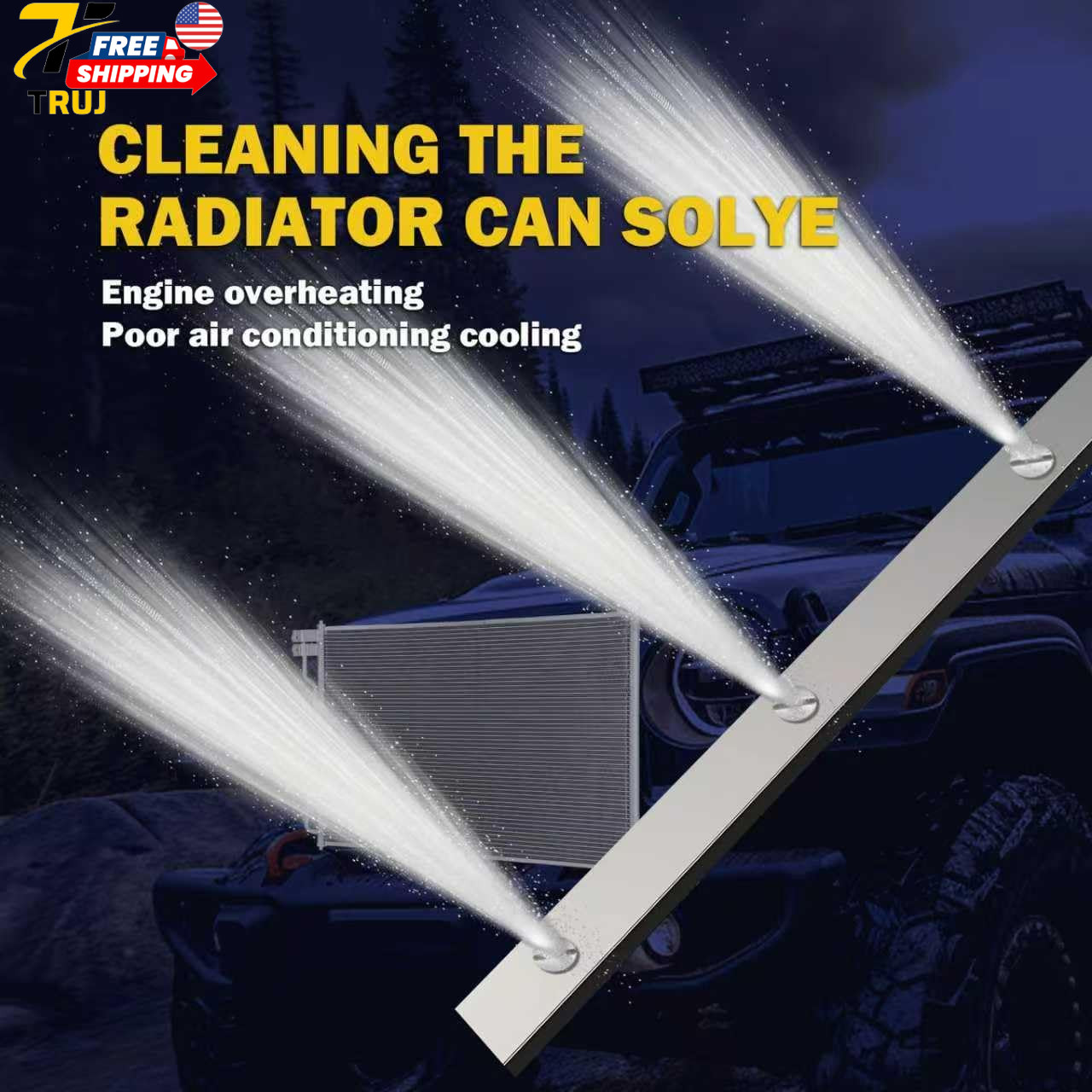 39”Portable Radiator Cleaning Wand 4500 PSI Radiator Flush and Cleaner Tool Qui
