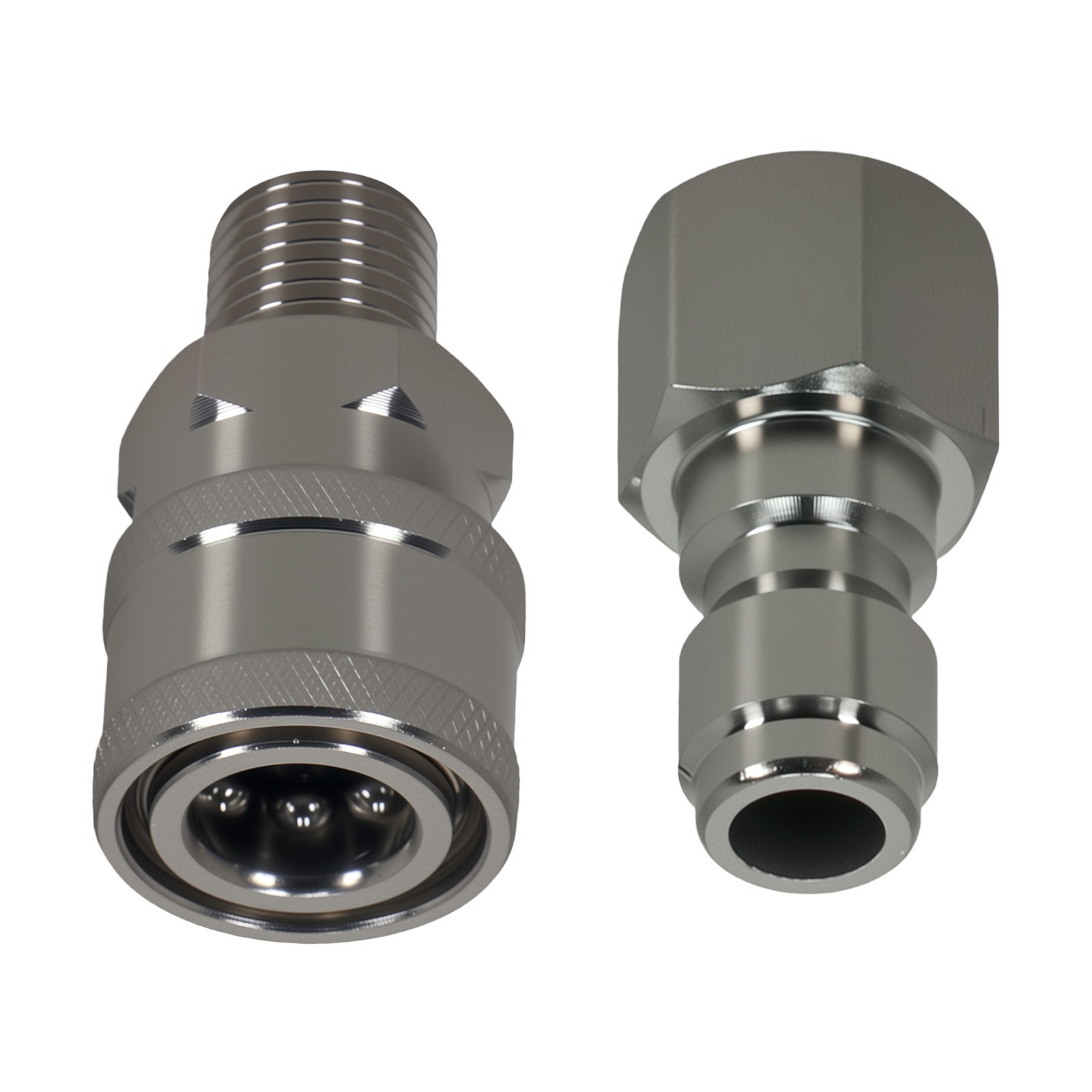 1/4″ Quick Connect Pressure Washer Adapter Stainless Steel NPT 2 Set