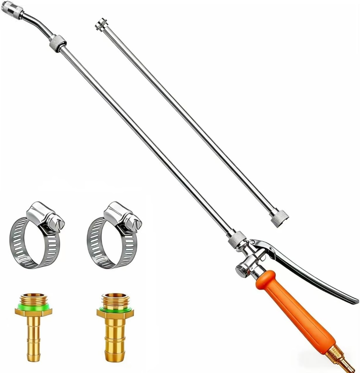 44 Inches All Metal Replacement Sprayer Wand,1/4″ & 3/8″ Brass Barb Sprayer Wand