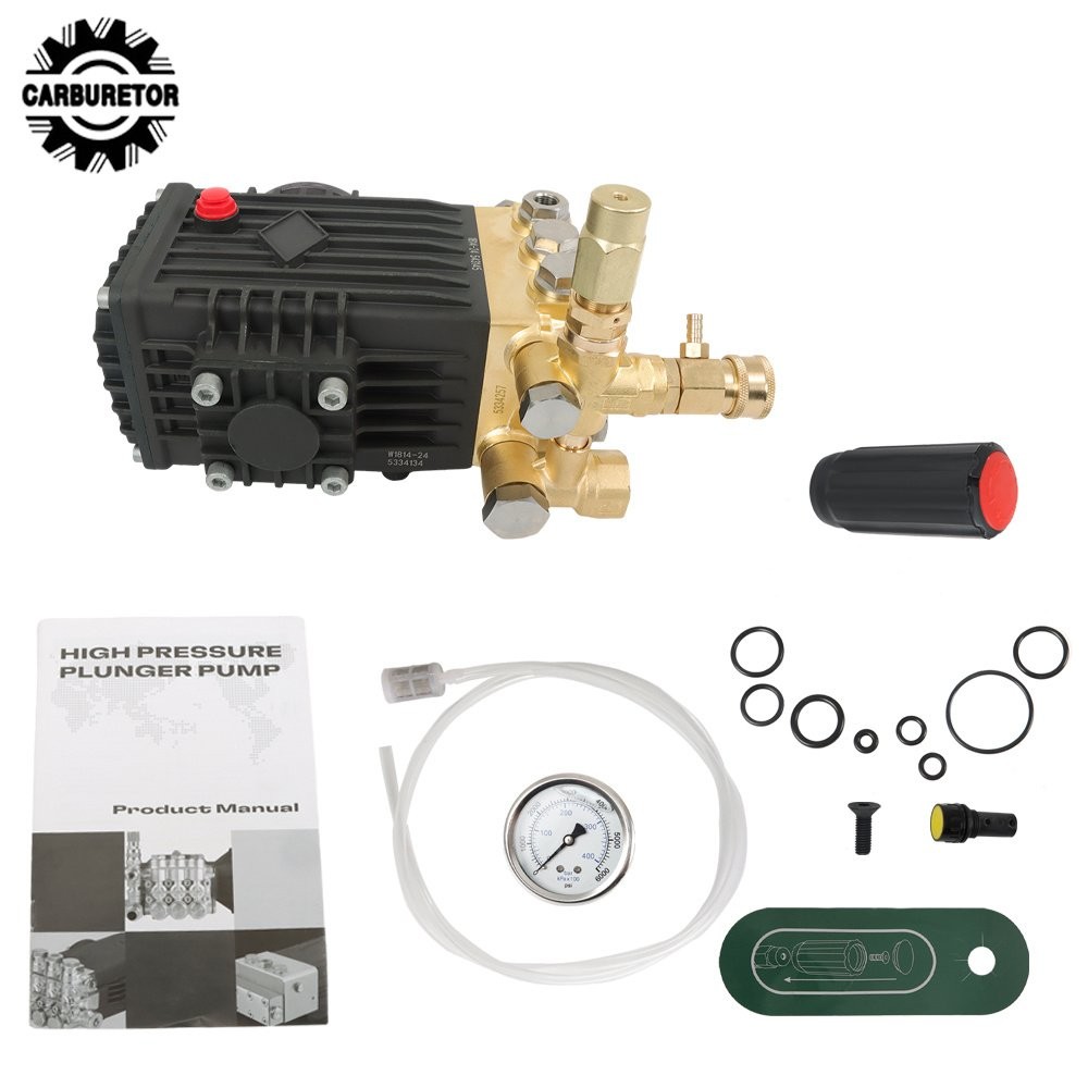 4.9 GPM Pressure Power Washer Pump 3600 PSI 24 mm Solid Shaft Belt Drive