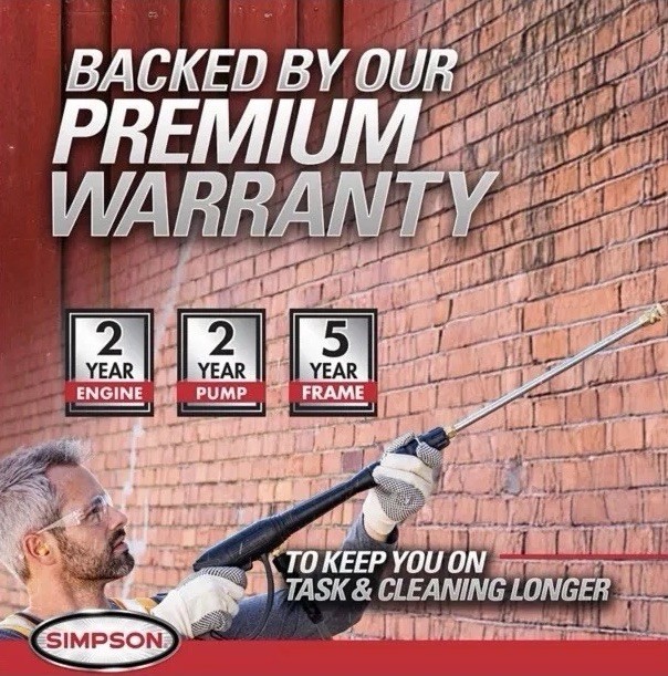 NEW SIMPSON 3,100 PSI 2.3 GPM MegaShot Residential Gas Pressure Washer MS61217