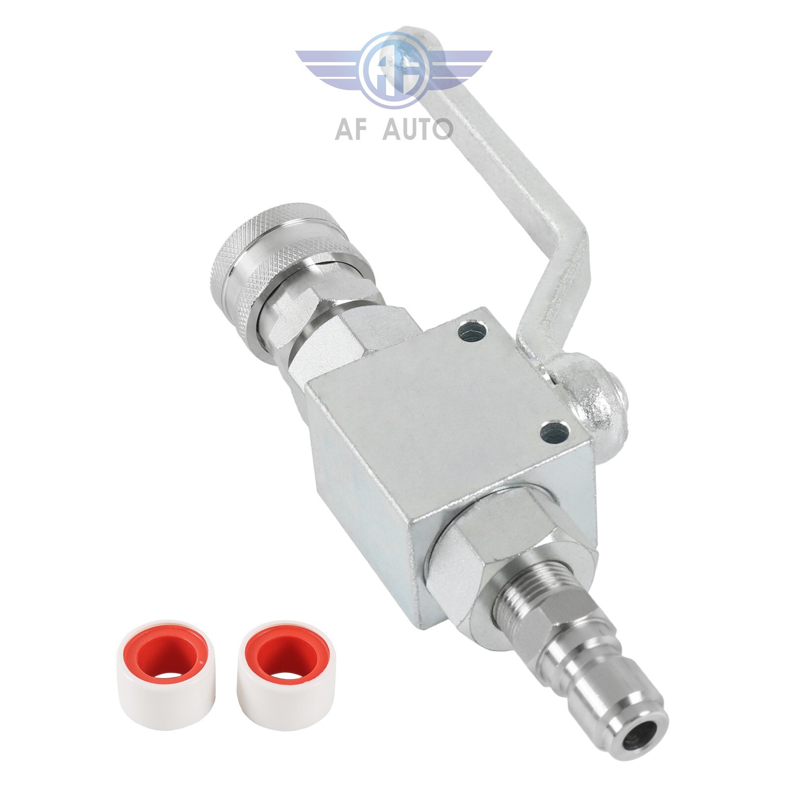 Steel High Pressure Washer Ball Valve Kit, 3/8 Inch Quick Connect 4500 PSI NEW