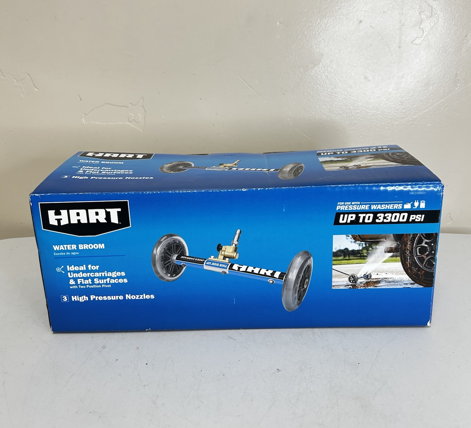 HART 11″ Water Broom Undercarriage Surface Cleaner Pressure Washer w/ 3 Nozzle