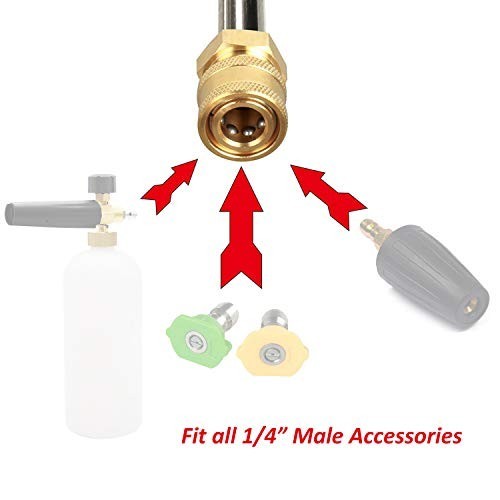 Pressure Washer Gun Adapter with 1/4” Quick Connector, Quick-Connect Pressure Wa