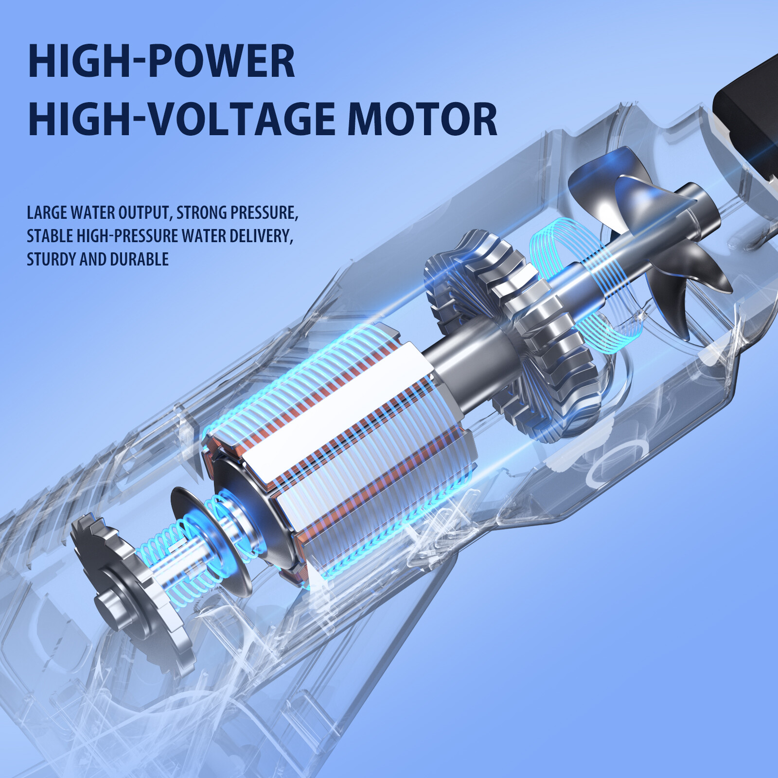 Powerful Car High Pressure Washer Jet Water Wash Gun For Makita 18V Battery