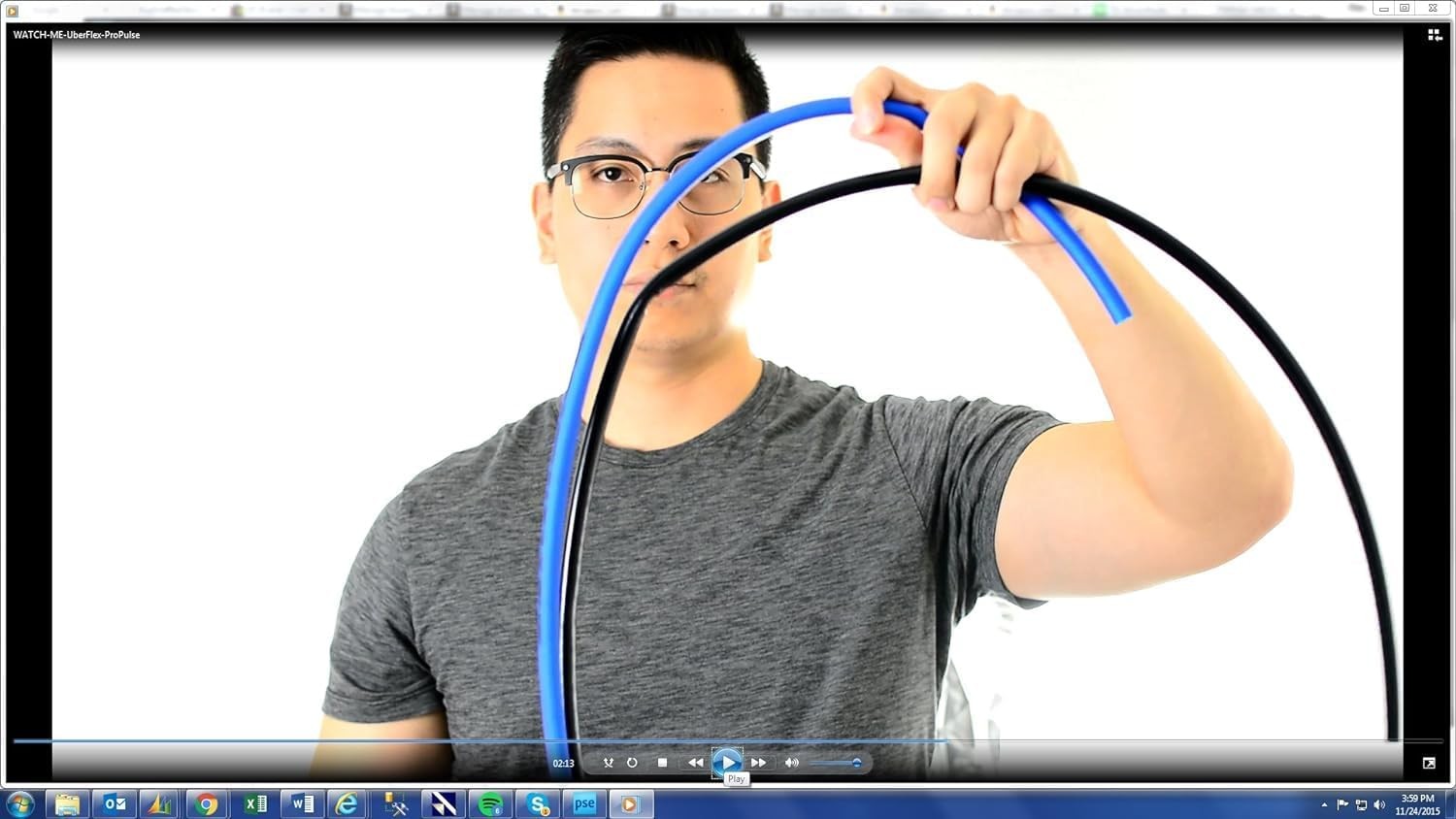 UBERFLEX™ Kink Resistant Pressure Washer Hose 1/4″, 3,100 PSI 50 Feet, Blue