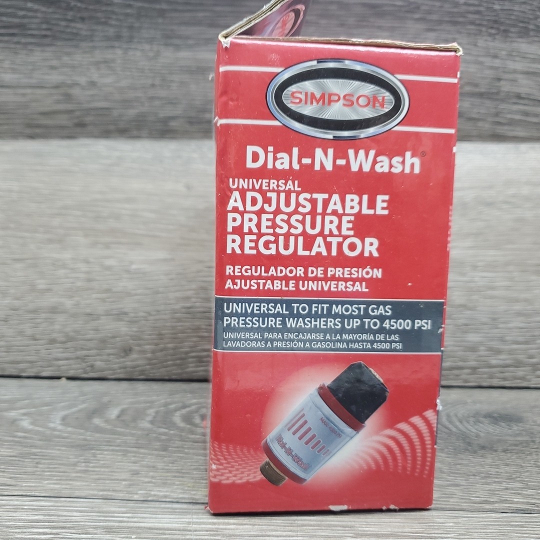 Simpson Dial-N-Wash Adjustable Pressure Washer Regulator Hose Attachment 4500PSI