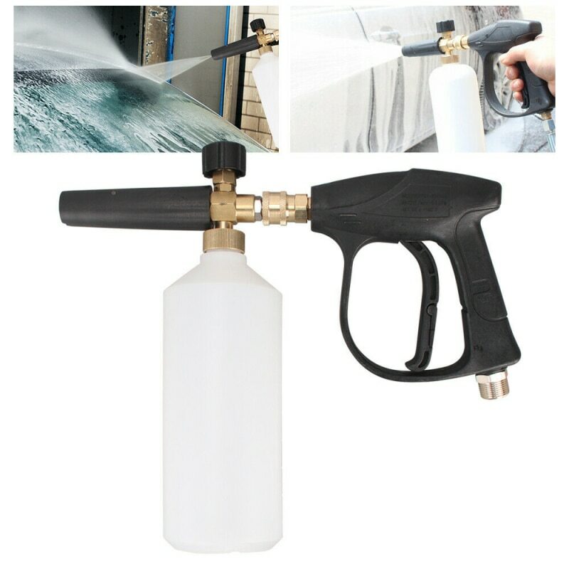 1/4″ Snow Foam Washer Gun Car Wash Soap Lance Cannon Spray Pressure Jet Bottle