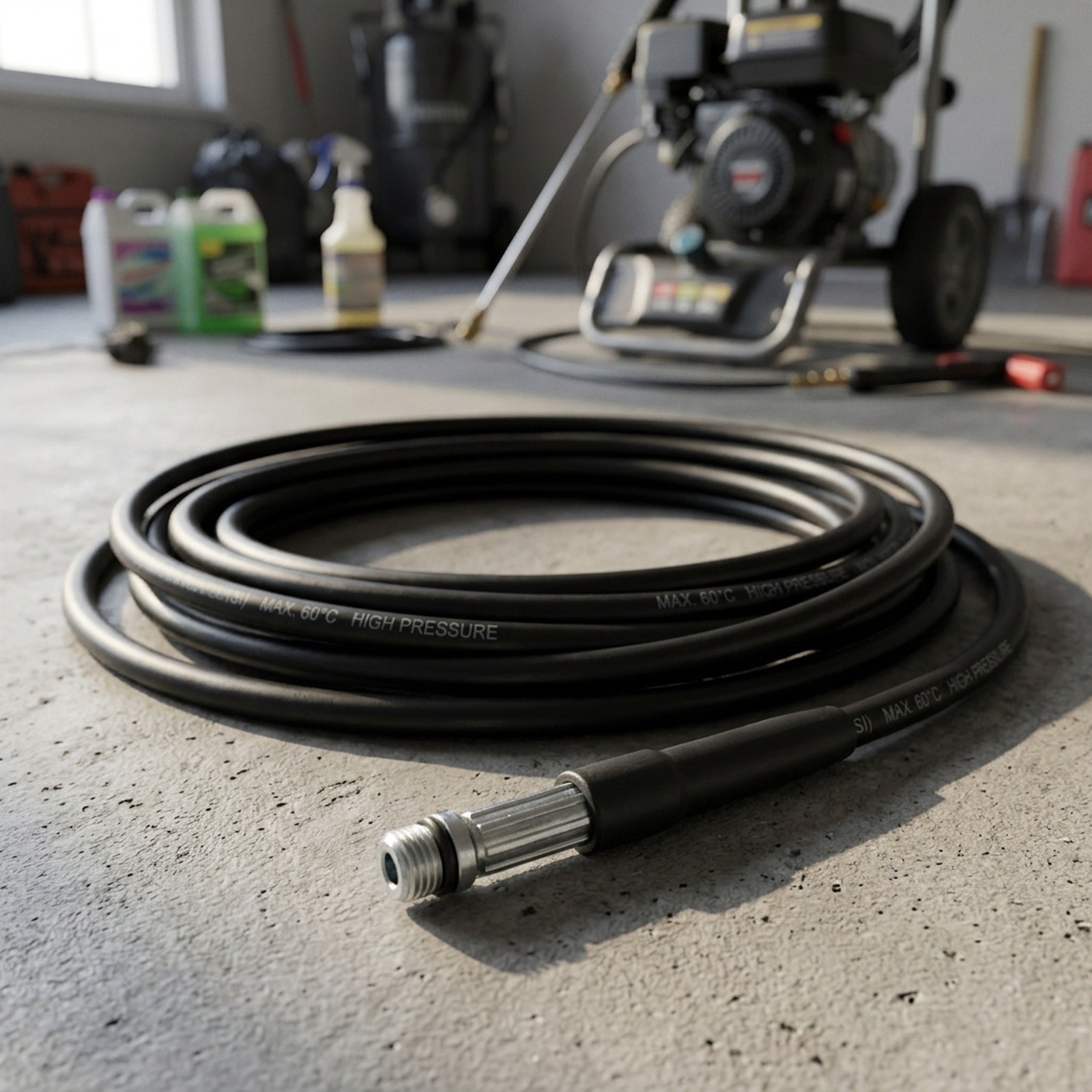 Metal Rubber Drainage Hose for KARCHER Pressure Washers in Multiple Lengths