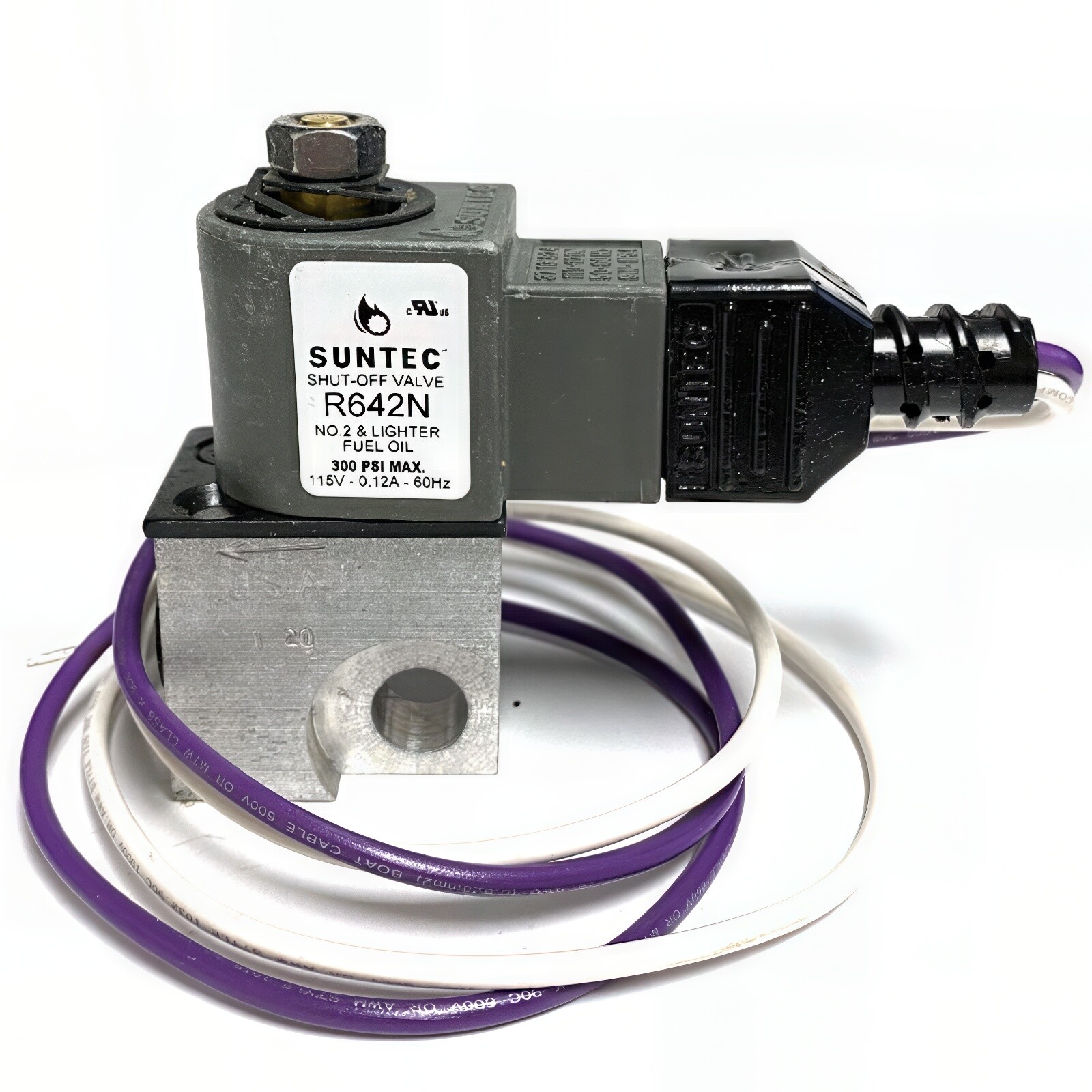 Suntec Fuel Solenoid Valve, 110-120V Gray
