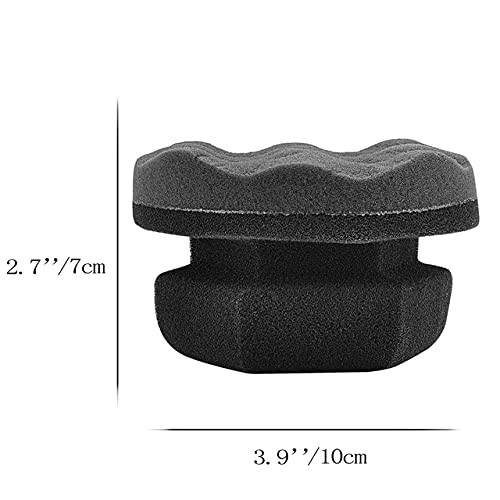 IPELY 2 Pack Large Tire Shine Applicator Pad, Durable and Reusable Hex-Grip T…