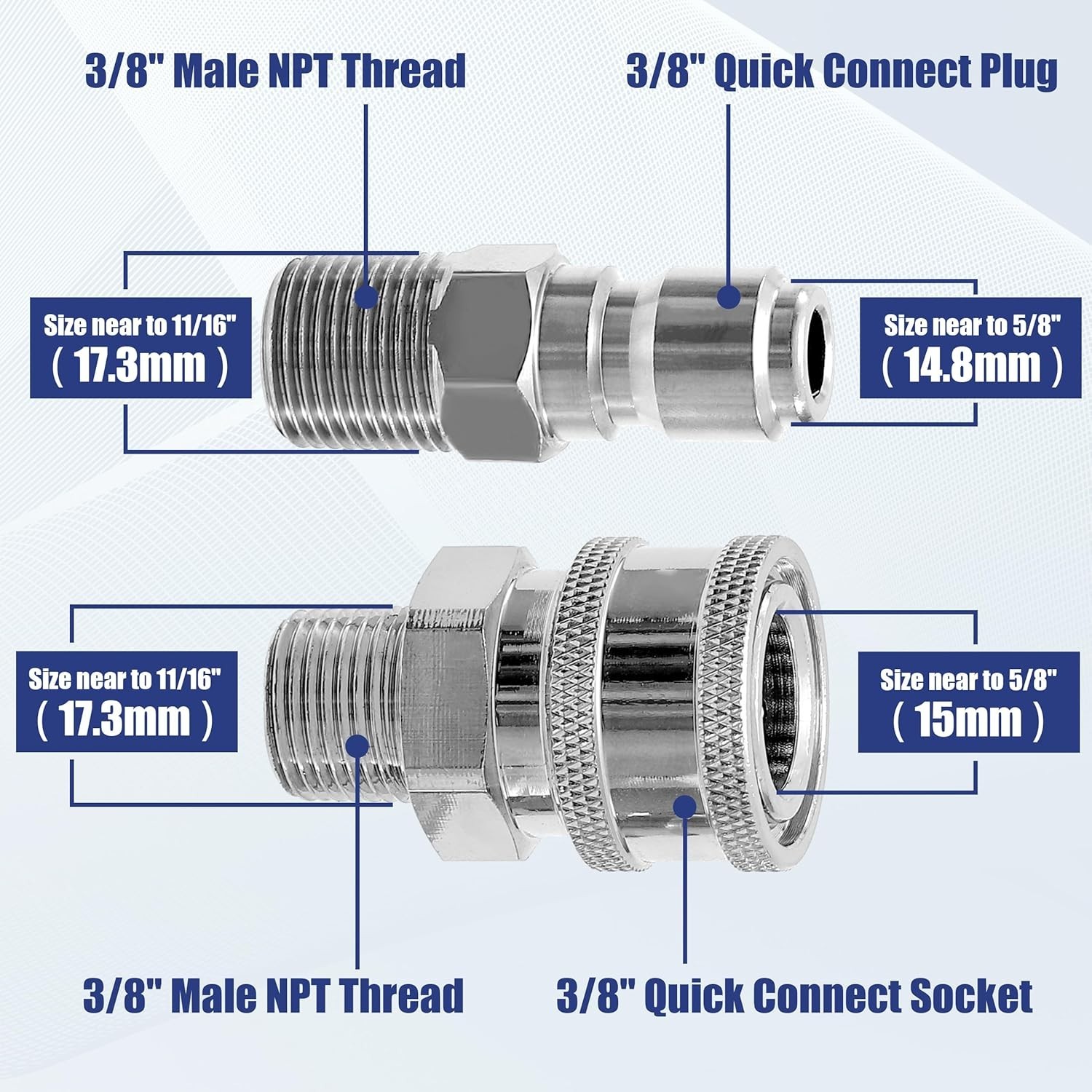 Pressure Washer Ball Valve 3/8″ Quick Connect Shut Off Ball Valve for Power W…