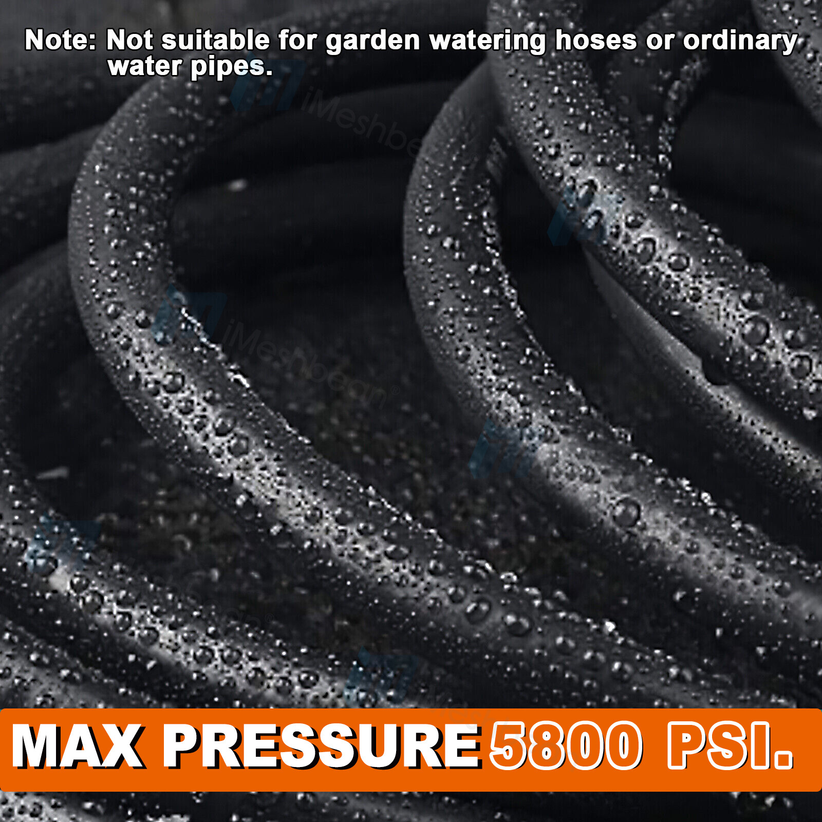 High Pressure Washer Hose 20/25/50/100ft 5800PSI M22 Power Washer Extension Hose