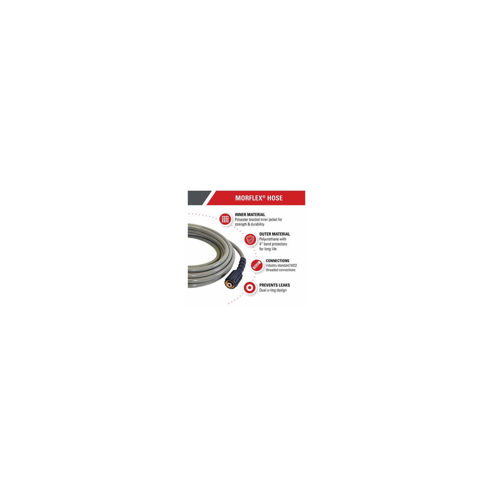 Simpson 41109 Morflex Pressure Washer Hose, Rated Up to 3700 PSI, 5/16 In. x 50