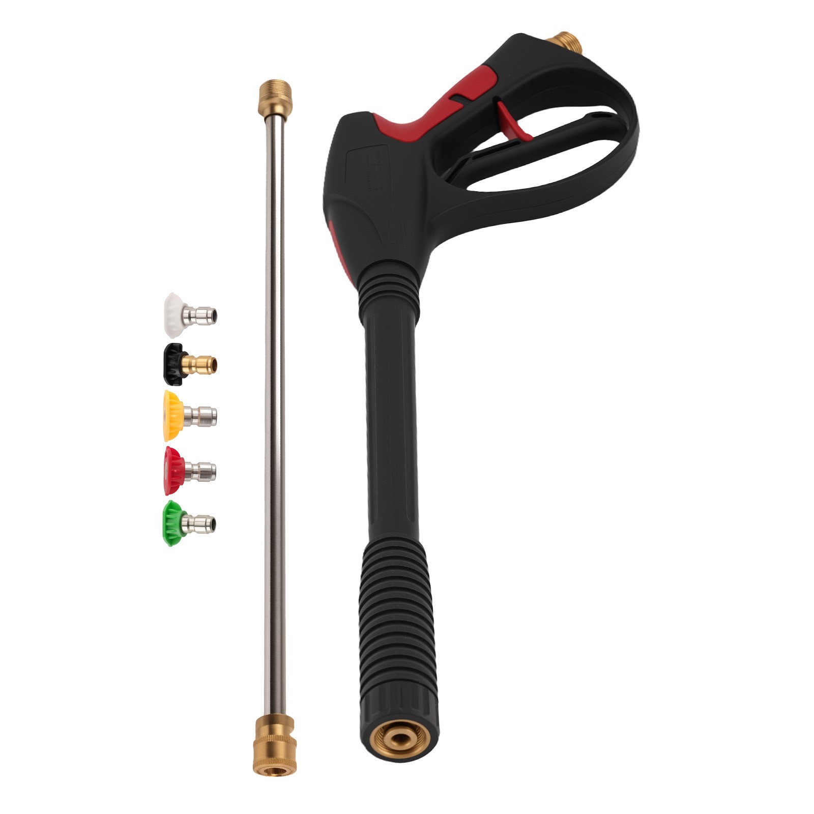 M22 Pressure Washer Gun 4000PSI with Extension Lance & 5 Nozzle Tips Cooper ABS