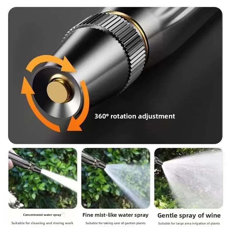 2PCS Larnto High Pressure Hose Nozzle Water Gun for Car Wash Garden Booster ~US