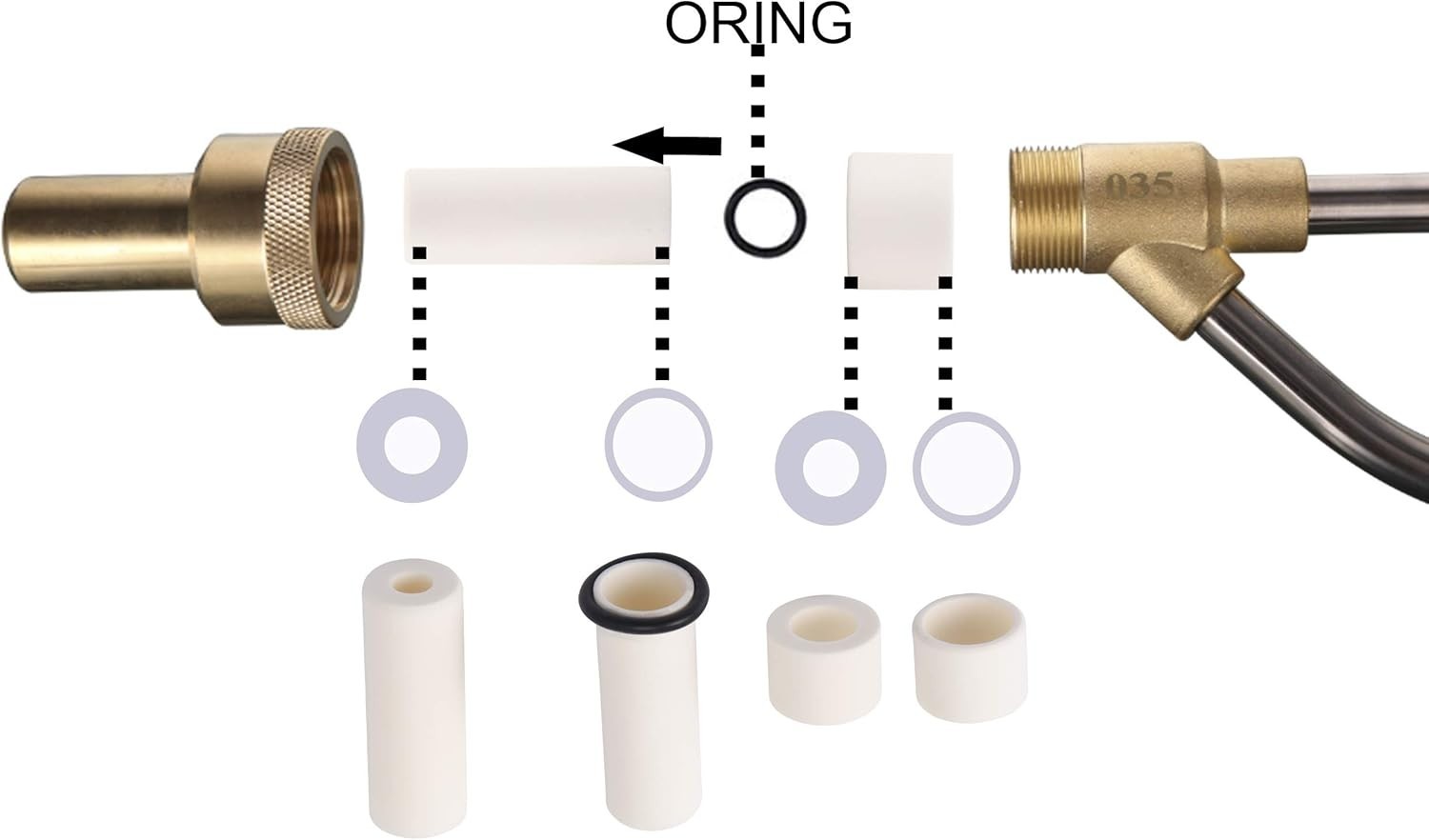Pressure Washer Sandblasting Tips 5000 PSI – Ceramic Nozzle Set