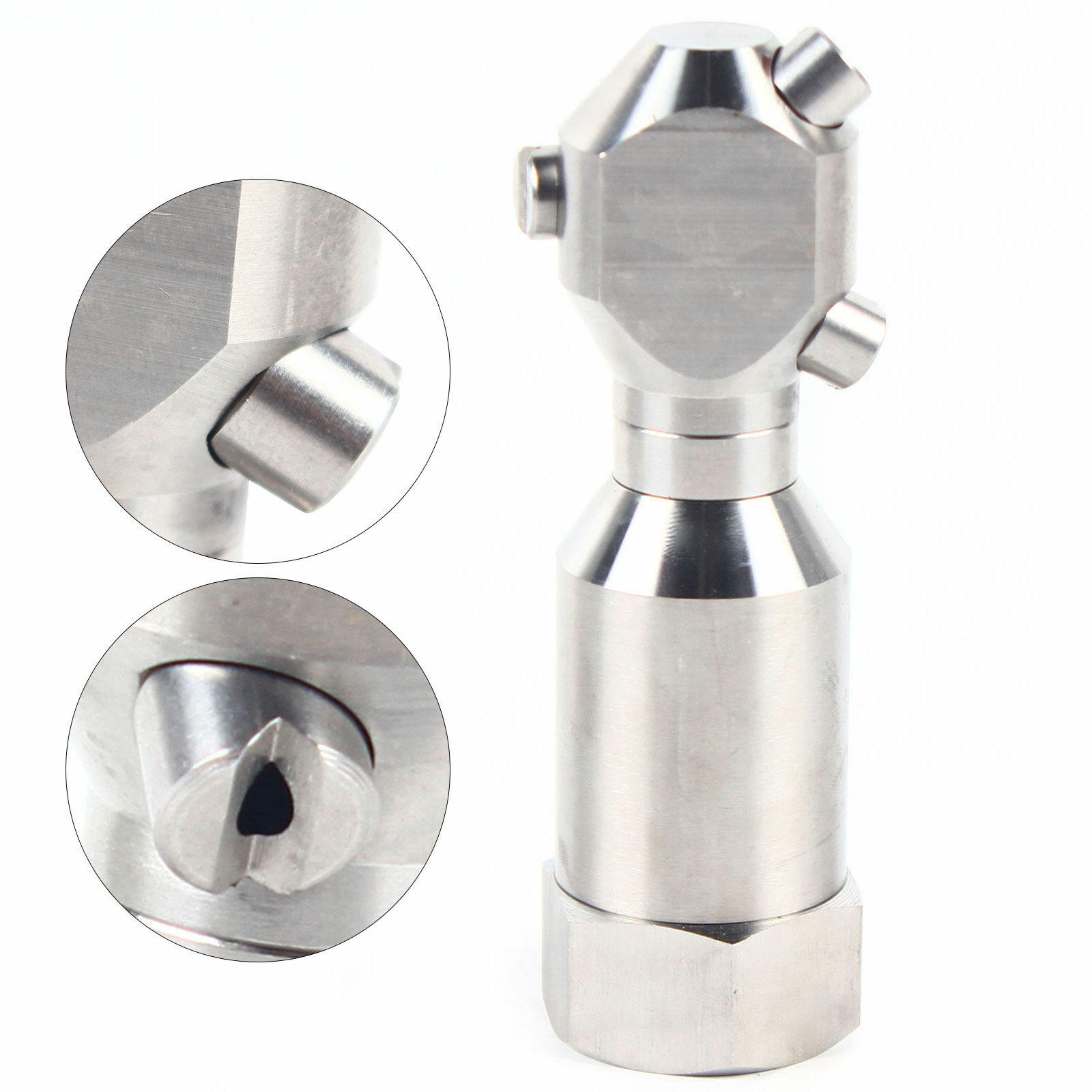 1″ Continuous Cleaning Jetting Nozzle Rotary Spinning Drain Sewer Jetter Nozzles