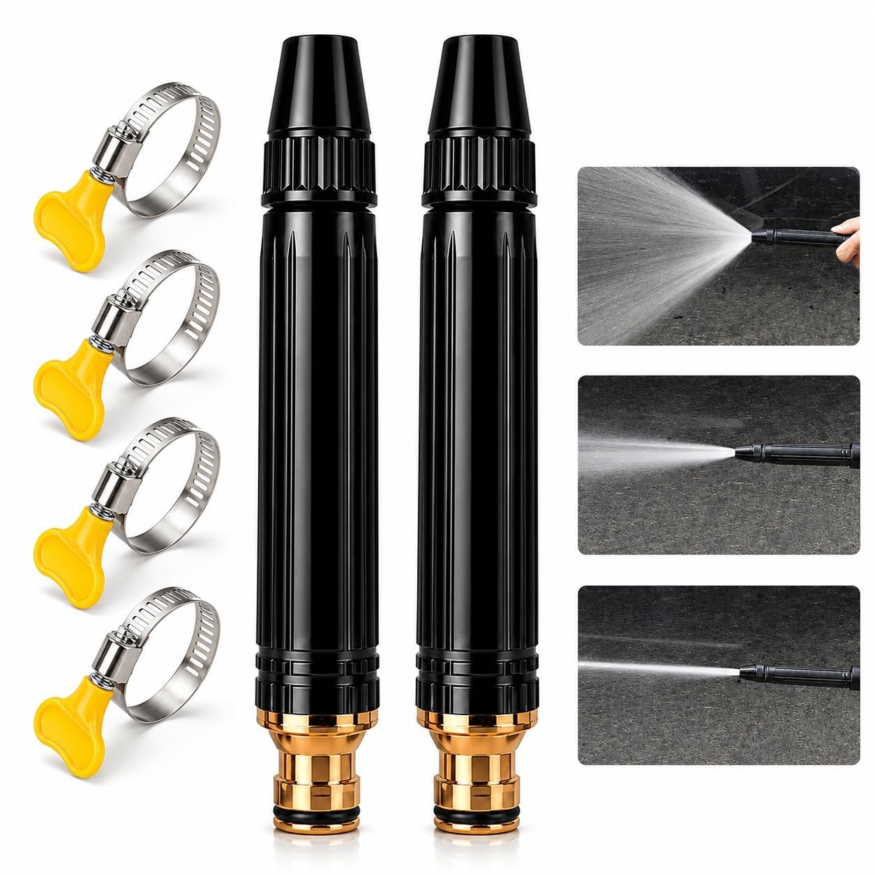 Larnto High Pressure Hose Nozzle Water Gun for Car Wash Garden Pressure Booster