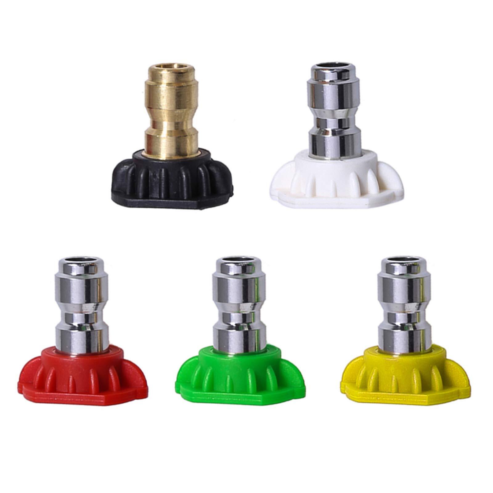 Power Pressure Washer Tips 5-piece Nozzle Set Quick Connect 4,500 PSI / 2.5 GPM