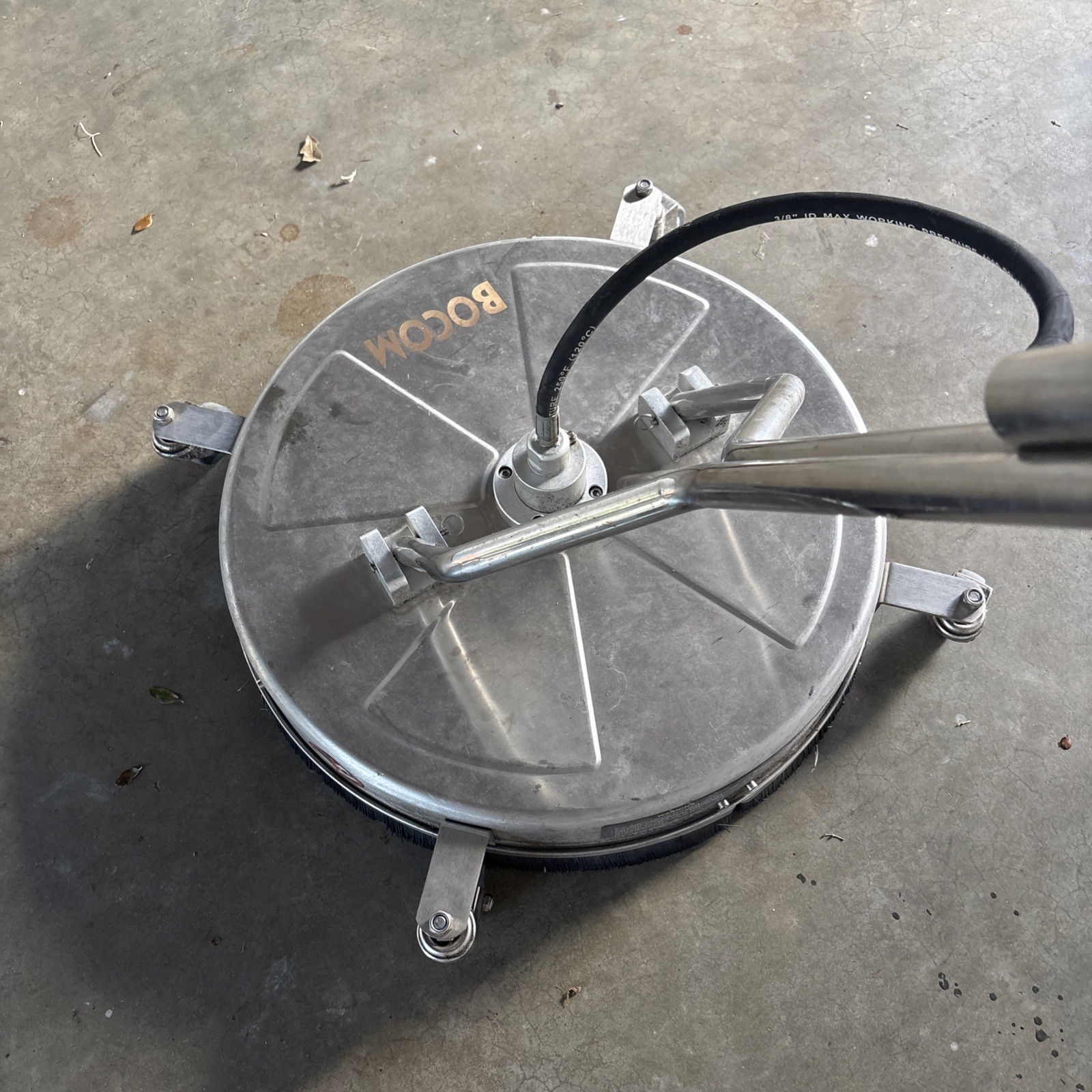 BOCOM 24-Inch Stainless Steel Pressure Washer Surface Cleaner – 4000 PSI Power