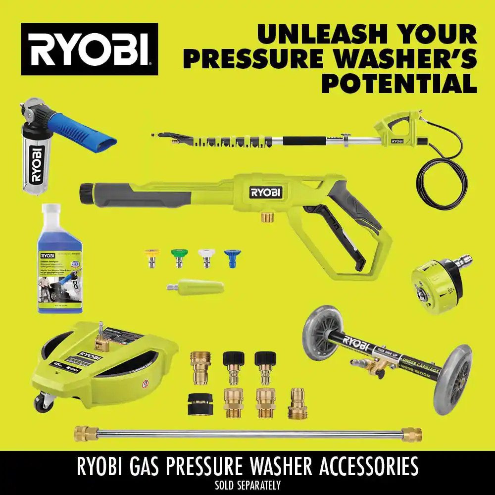 2900 PSI 2.5 GPM Cold Water Gas Pressure Washer with 212Cc Engine and Water Broo