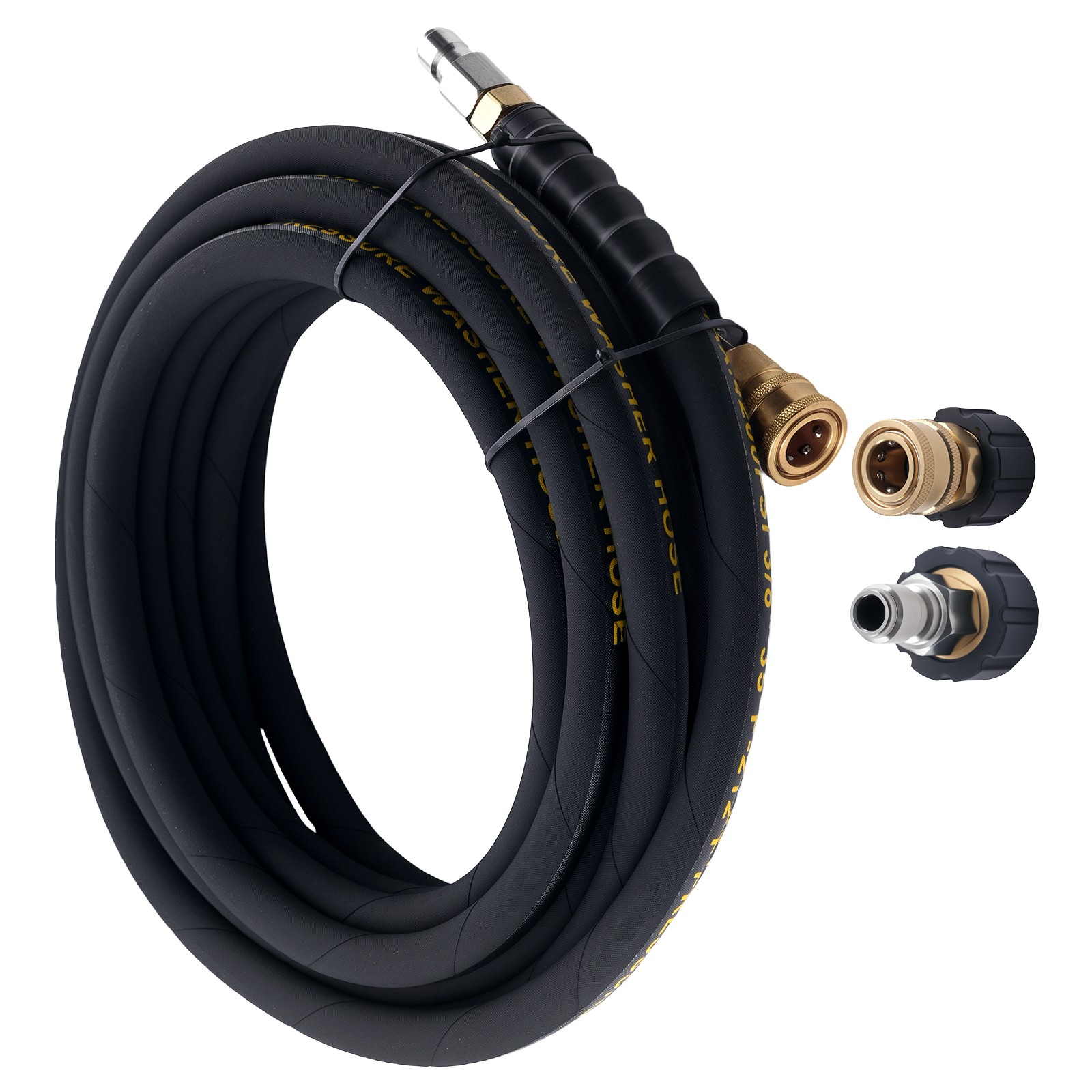 25ft Pressure Washer Hose 3/8″ 4200PSI w/ M22-14mm to 3/8″ Quick Connect Coupler