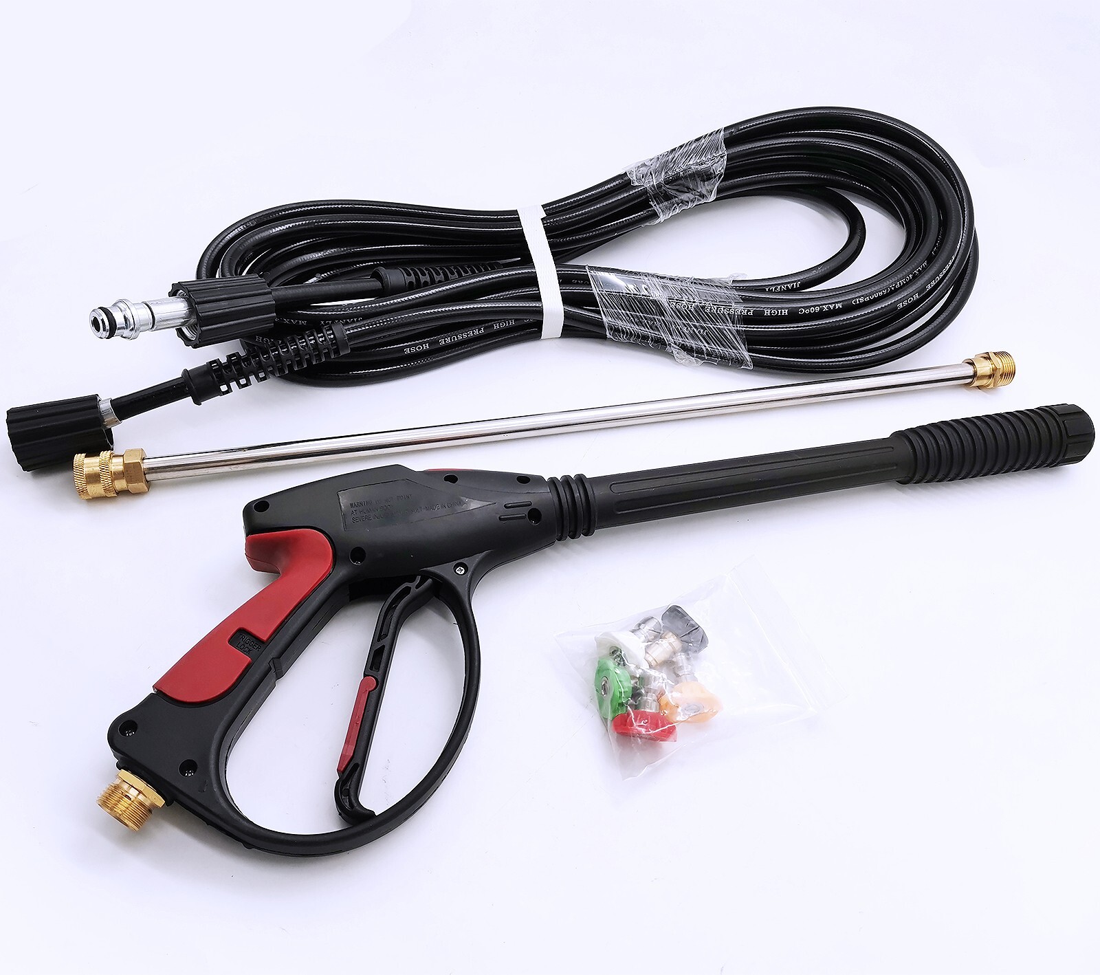 SPRAY GUN, 1 x WAND & HOSE KIT (M22) fits Troy Bilt & Generac Pressure Washers