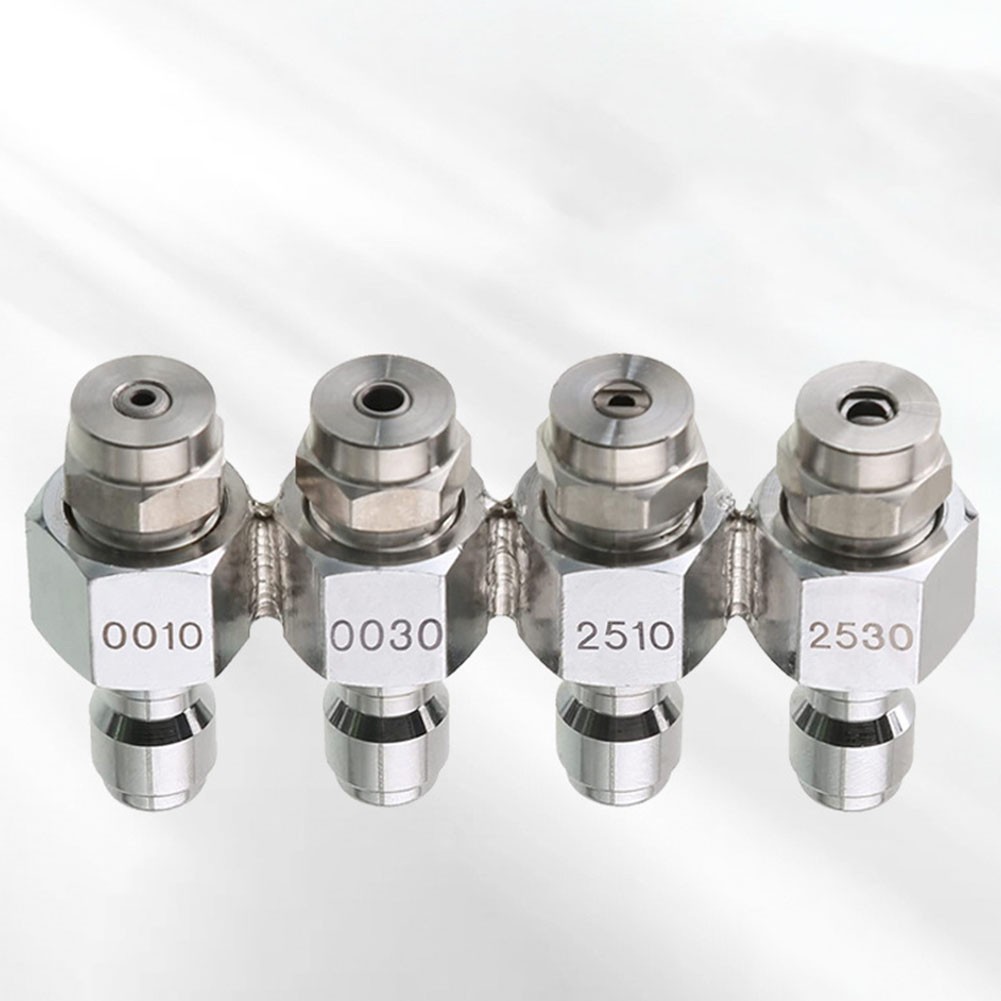 Pressure Washer Nozzle Kit 4 Way Tip Holder 1/4 Inch Quick Connect Soft Wash