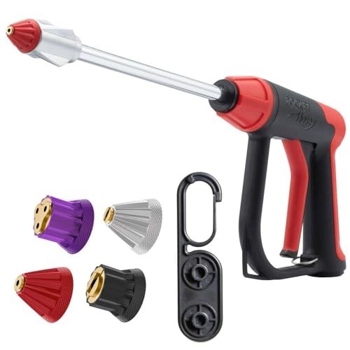 Pocket Hose Arrow, Turn Any Garden Hose Into a Powerful Washer, 4 Precision Tips