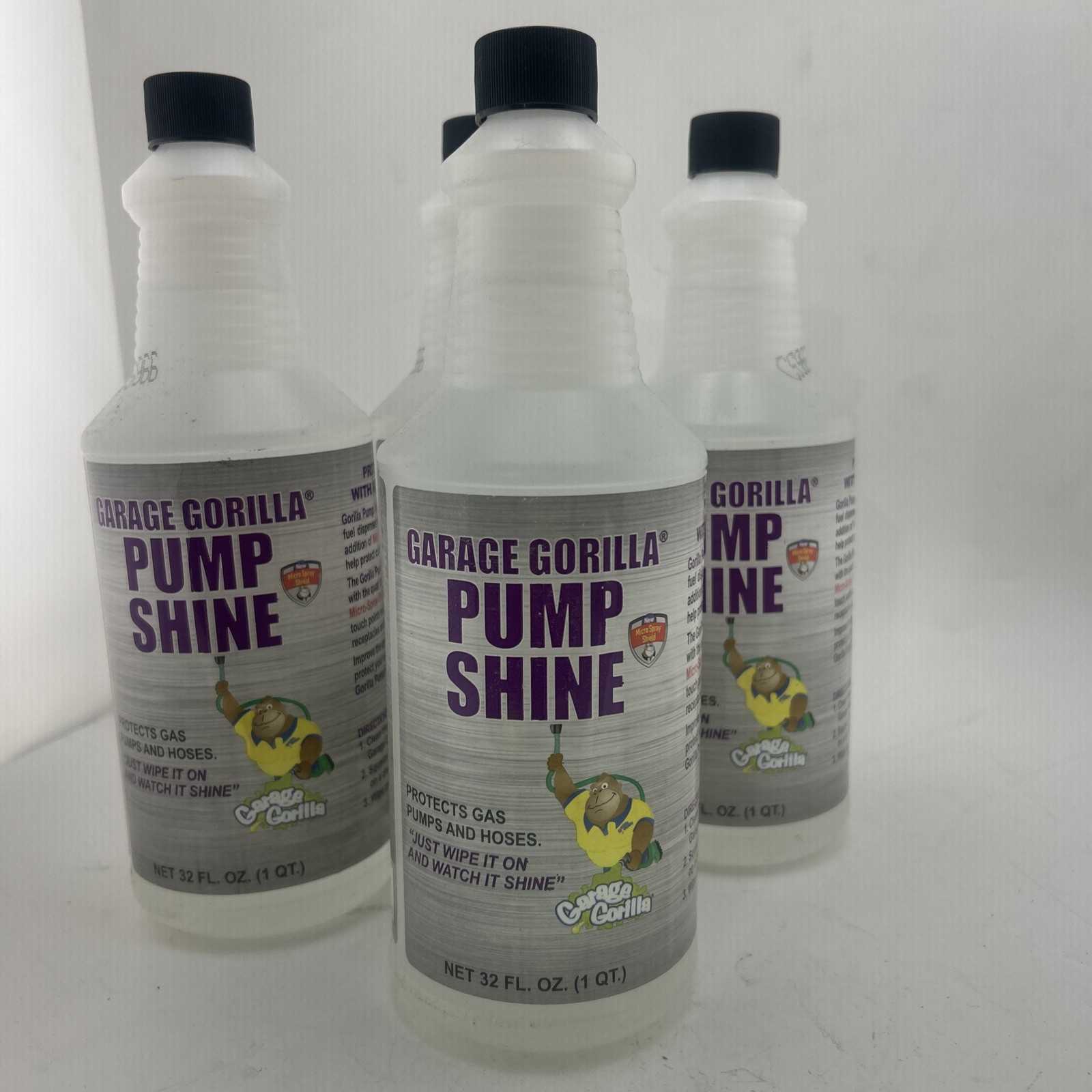 4 Pack Garage Gorilla GG-6/32 Garage Gorilla Gas Pump Cleaner, 32 Oz Each