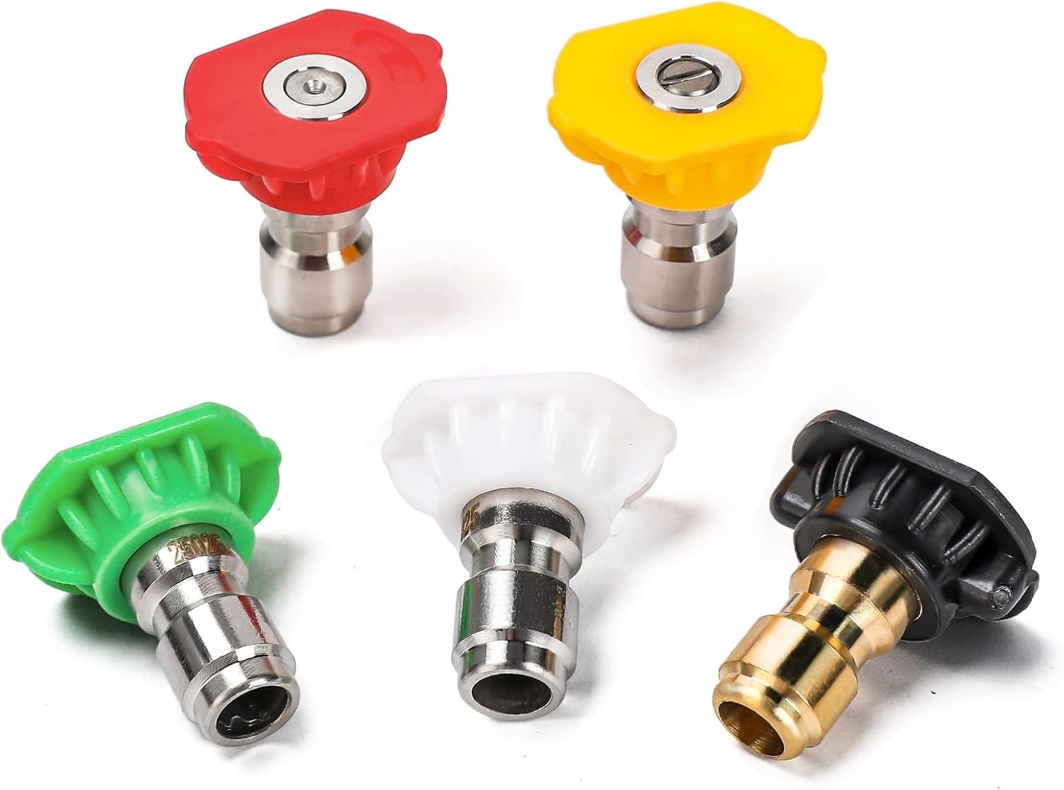 5 4000PSI Power Pressure Washer Spray Nozzle Tips for Honda GCV160 Ryobi Karcher