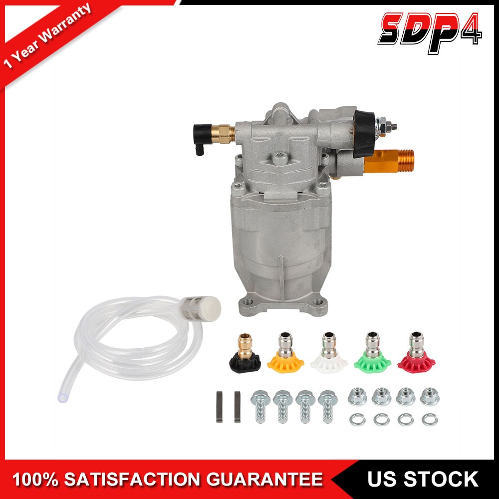 2700psi Cold Water Power Pressure Washer Water Pump 2.5GPM 3/4″ Shaft Horizontal