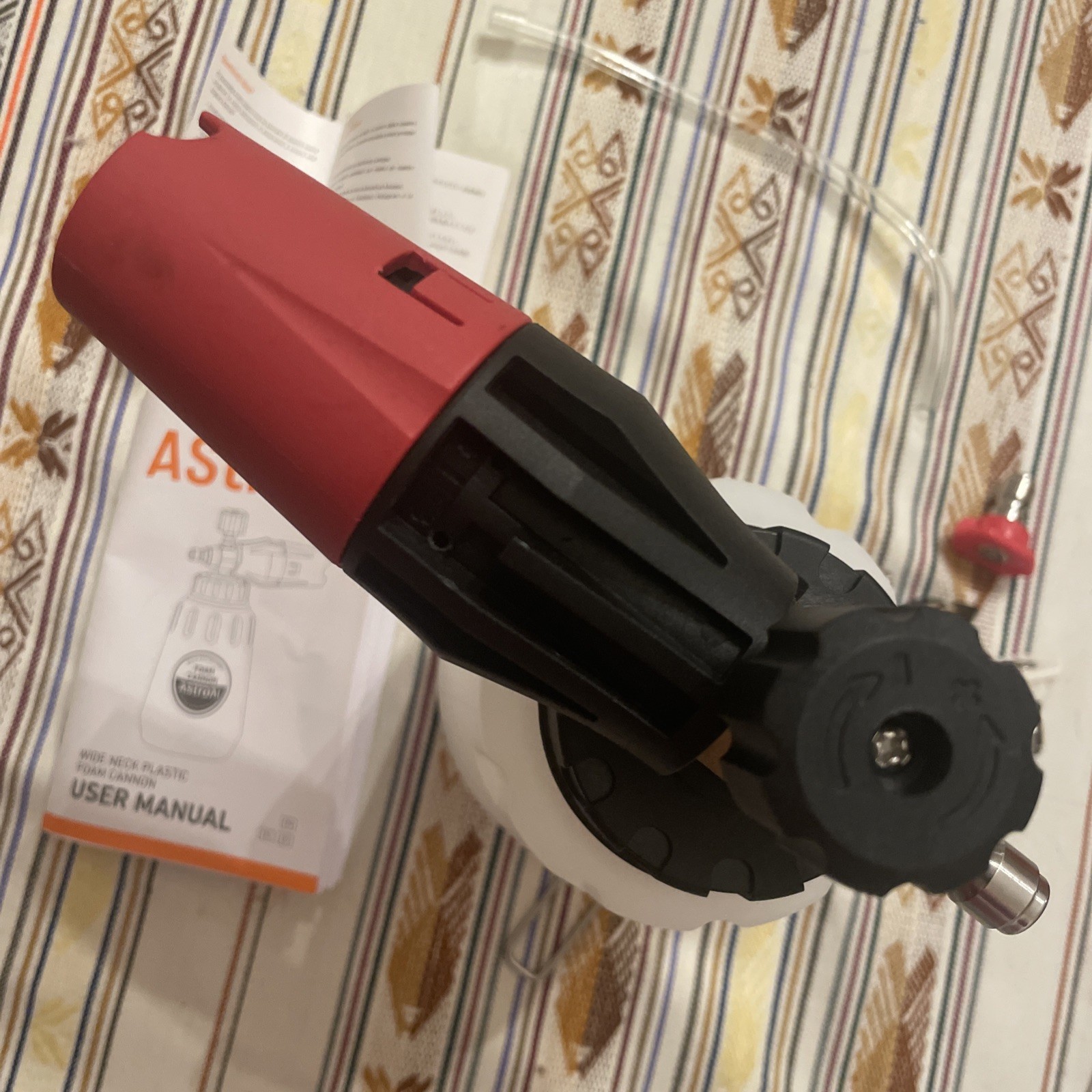 Pressure Washer Air Foam Cannon 5 Nozzles | AstroAI 1.0L Capacity Wide Neck