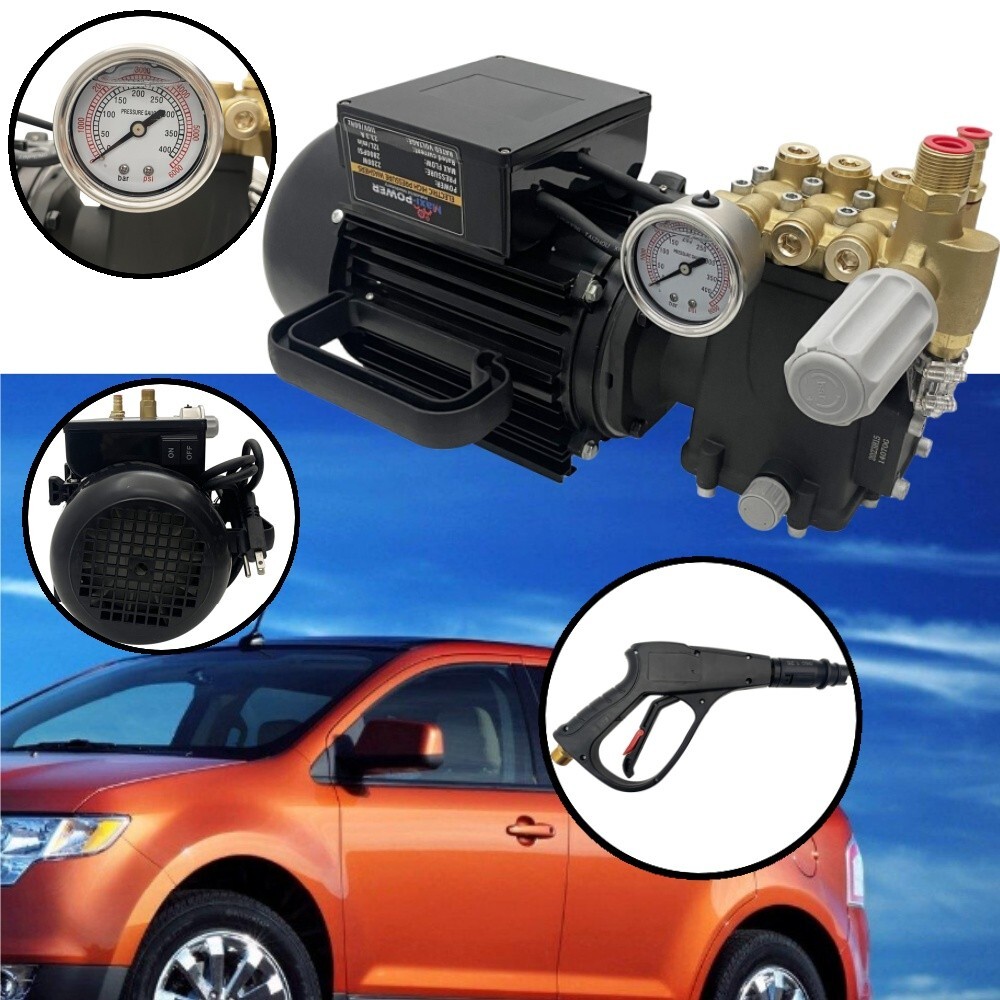 2200W Ultra-high Pressure Household Car Washing Machine Car Wash Gun Brush Pump