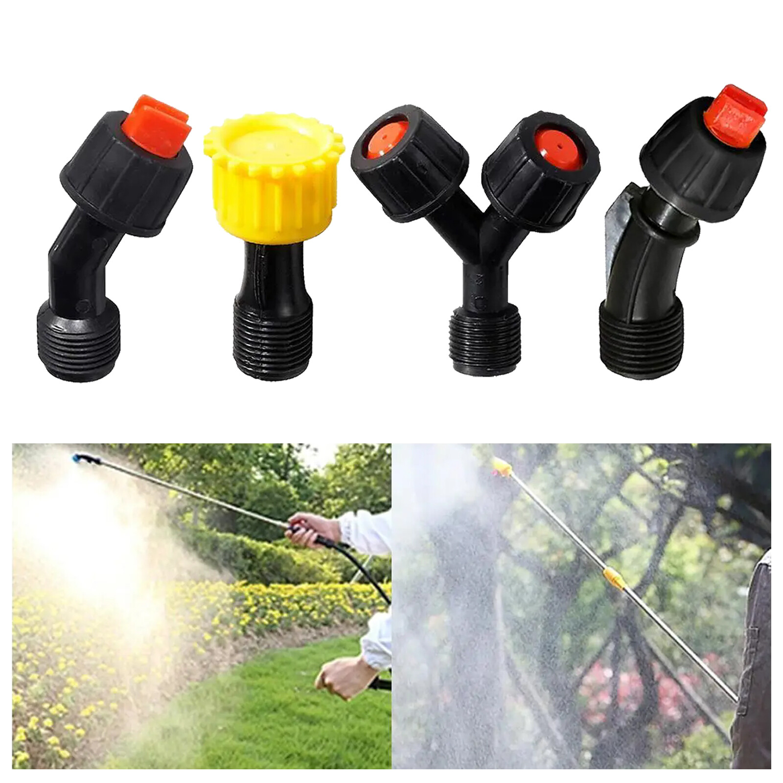 Spray Nozzle Tips Adjustable Sprayer Nozzles for Outdoor Watering Weeding USAgT