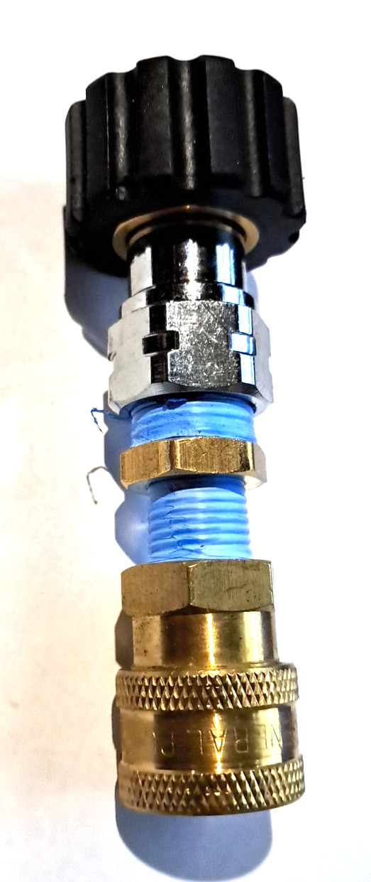 M22/15mm Twist Connect (Non Standard ) x 1/4 General Pump Quick Coupler