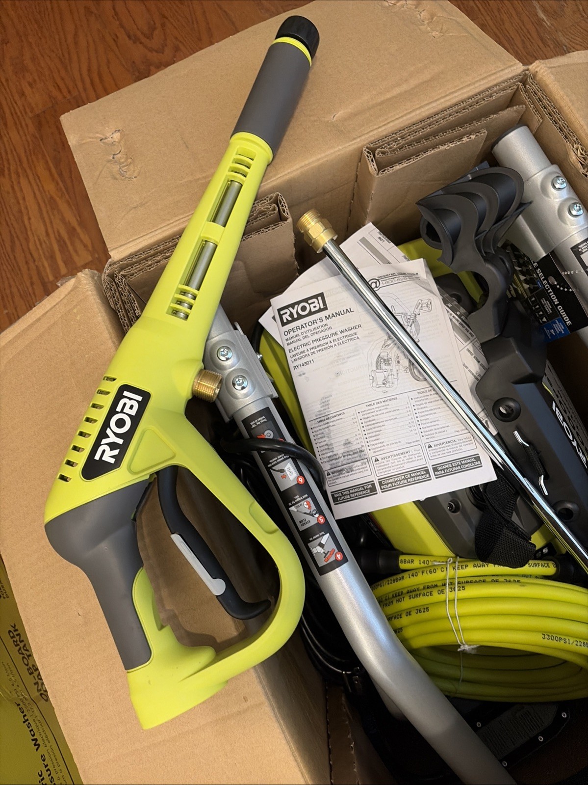 RYOBI 3000 PSI 1.1 GPM Cold Water Electric Pressure Washer RY143011