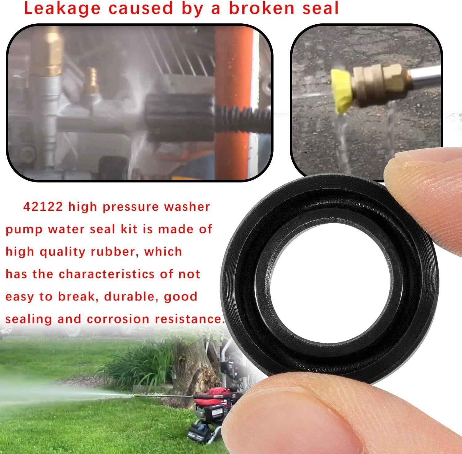 42122 High Pressure Washer Pump Water Seal Kit for Annovi Reverberi Rmv,Rmw,Srmw