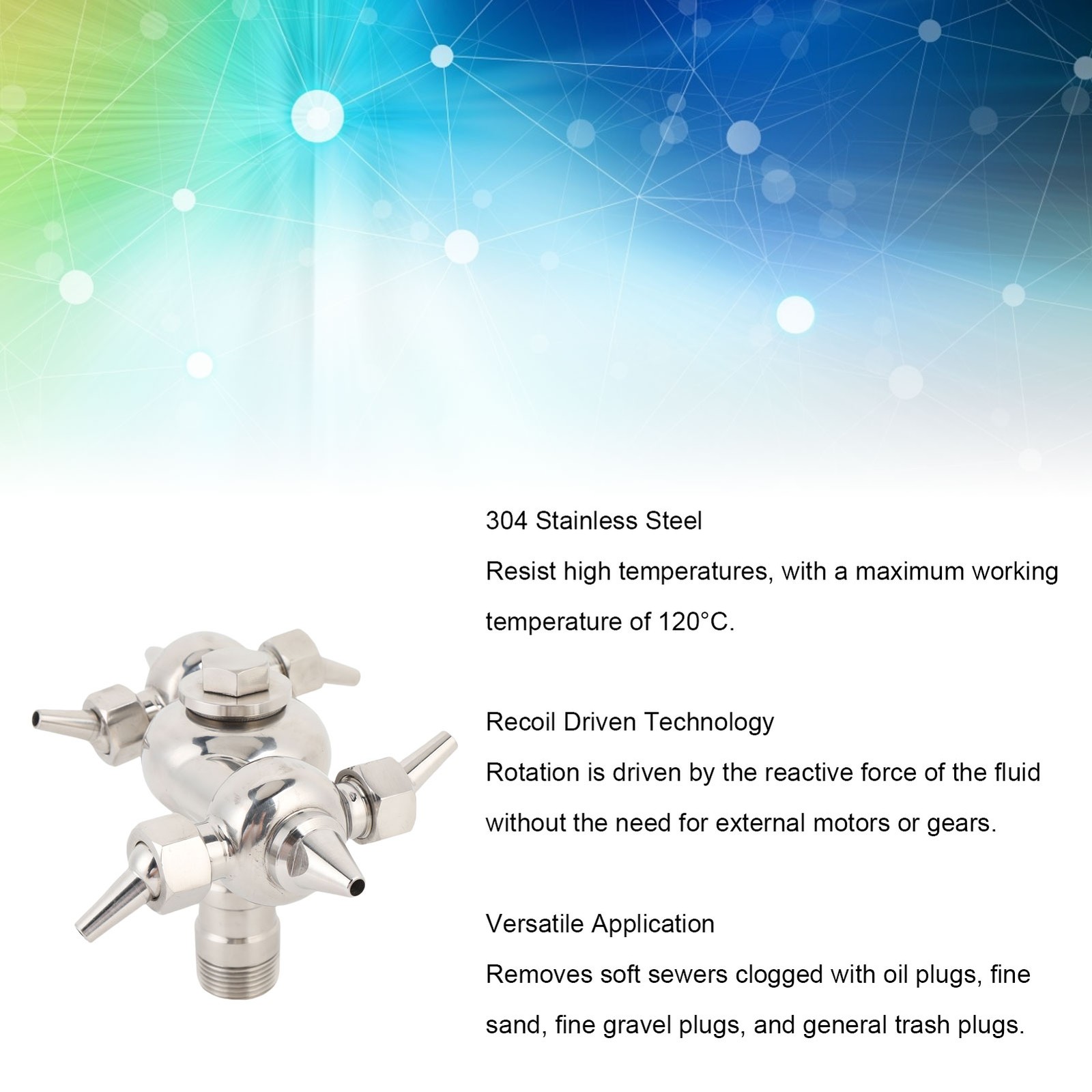 Powerful 360° Cleaning Spray Ball Canister For Tanks Stainless Steel Use