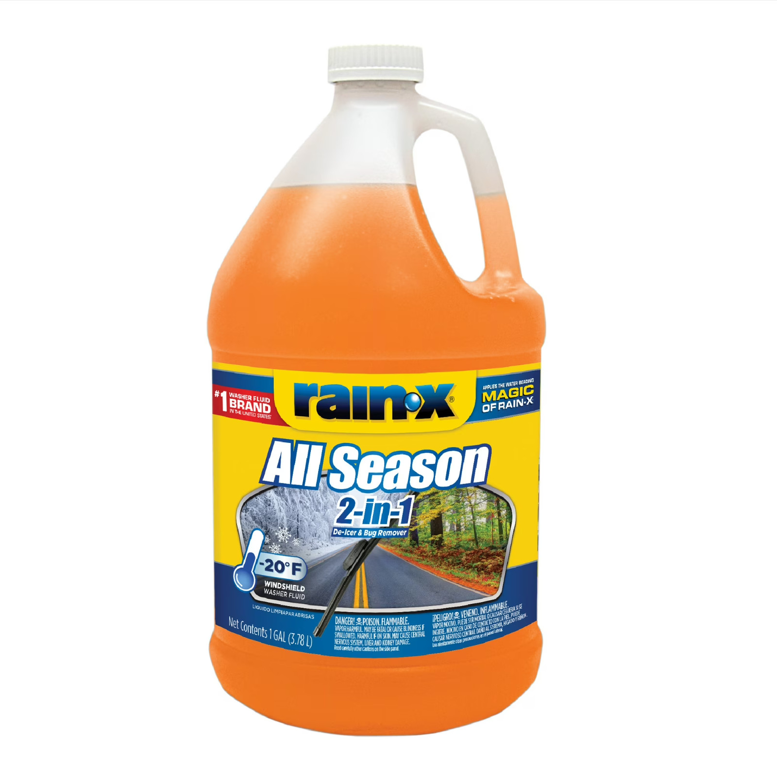 (2 pack) Rain-X -20F 2-In-1 All-Season Washer Fluid