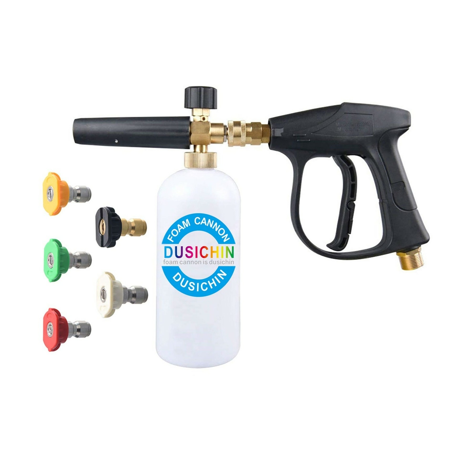 DUSICHIN DUS-018 Foam Cannon Lance Pressure Washer Nozzle Tip Spray Gun 3000 …