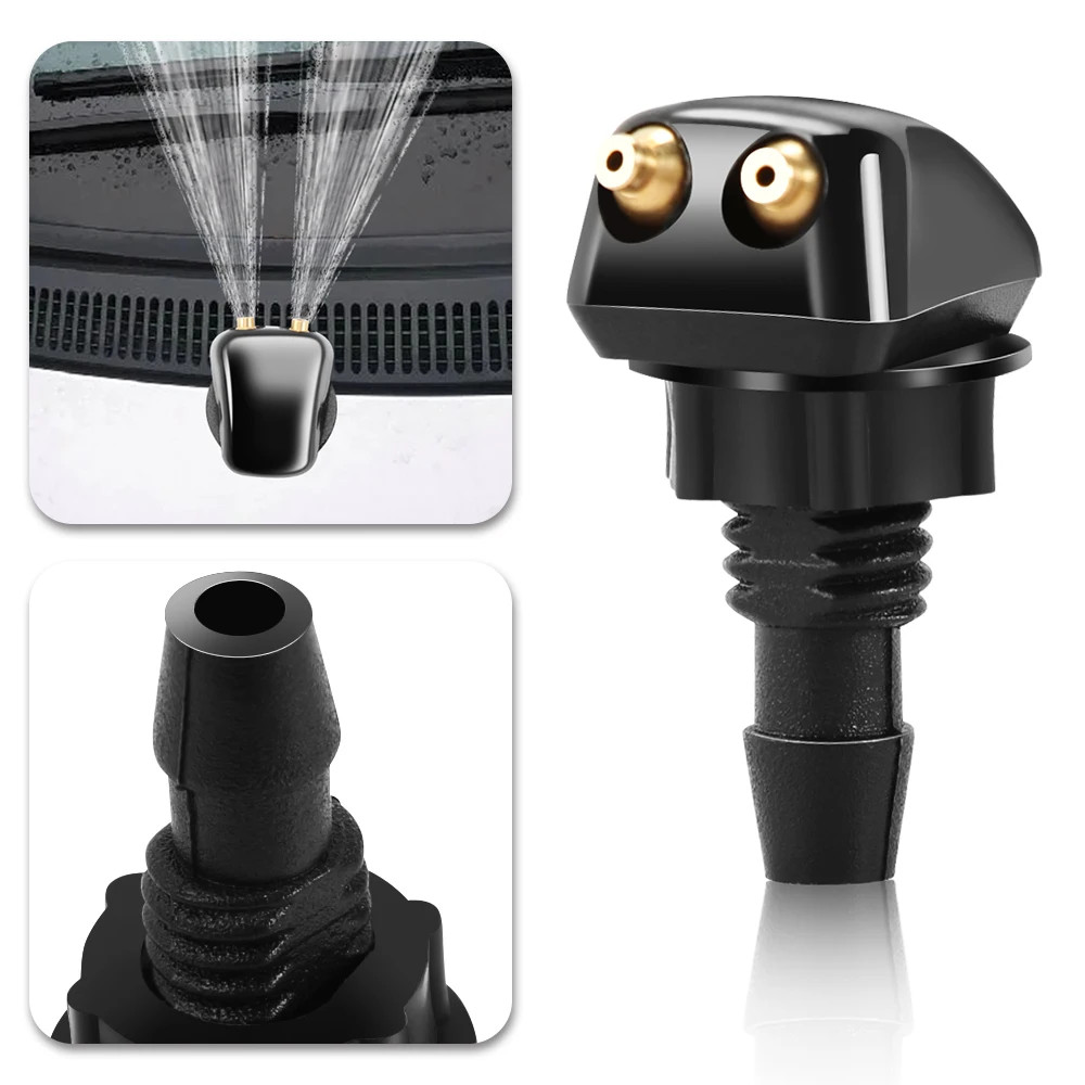 Fix Your Weak Washer Spray! 2 Premium Nozzles – Stronger Coverage, No More Blind
