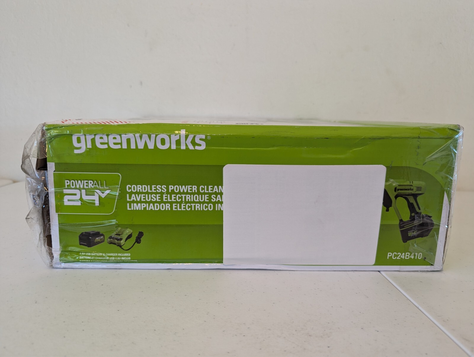Greenworks 24V 600 PSI Battery Pressure Washer, w/ 4Ah USB Battery and Charger